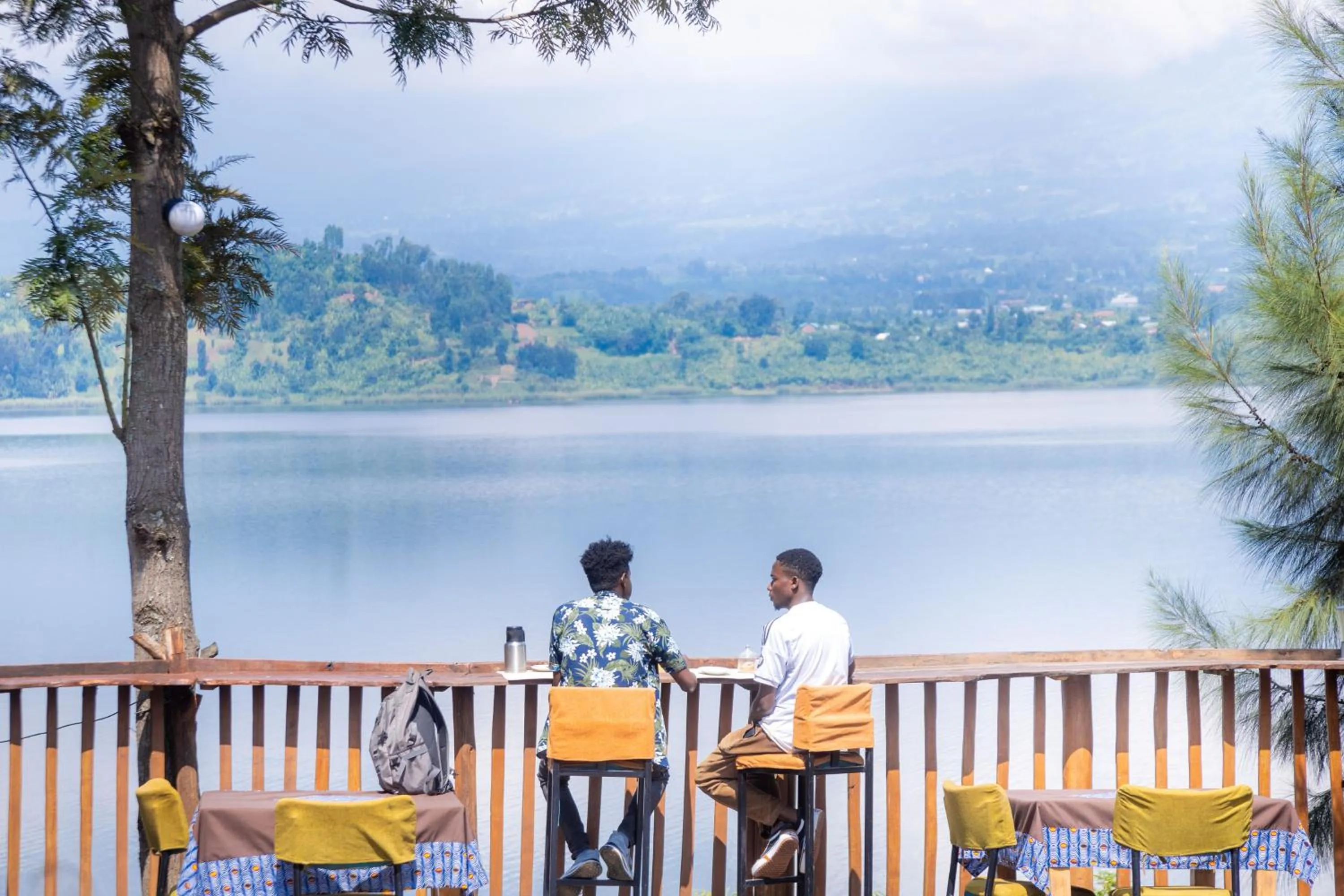 Guests in Ruhondo Beach Resort
