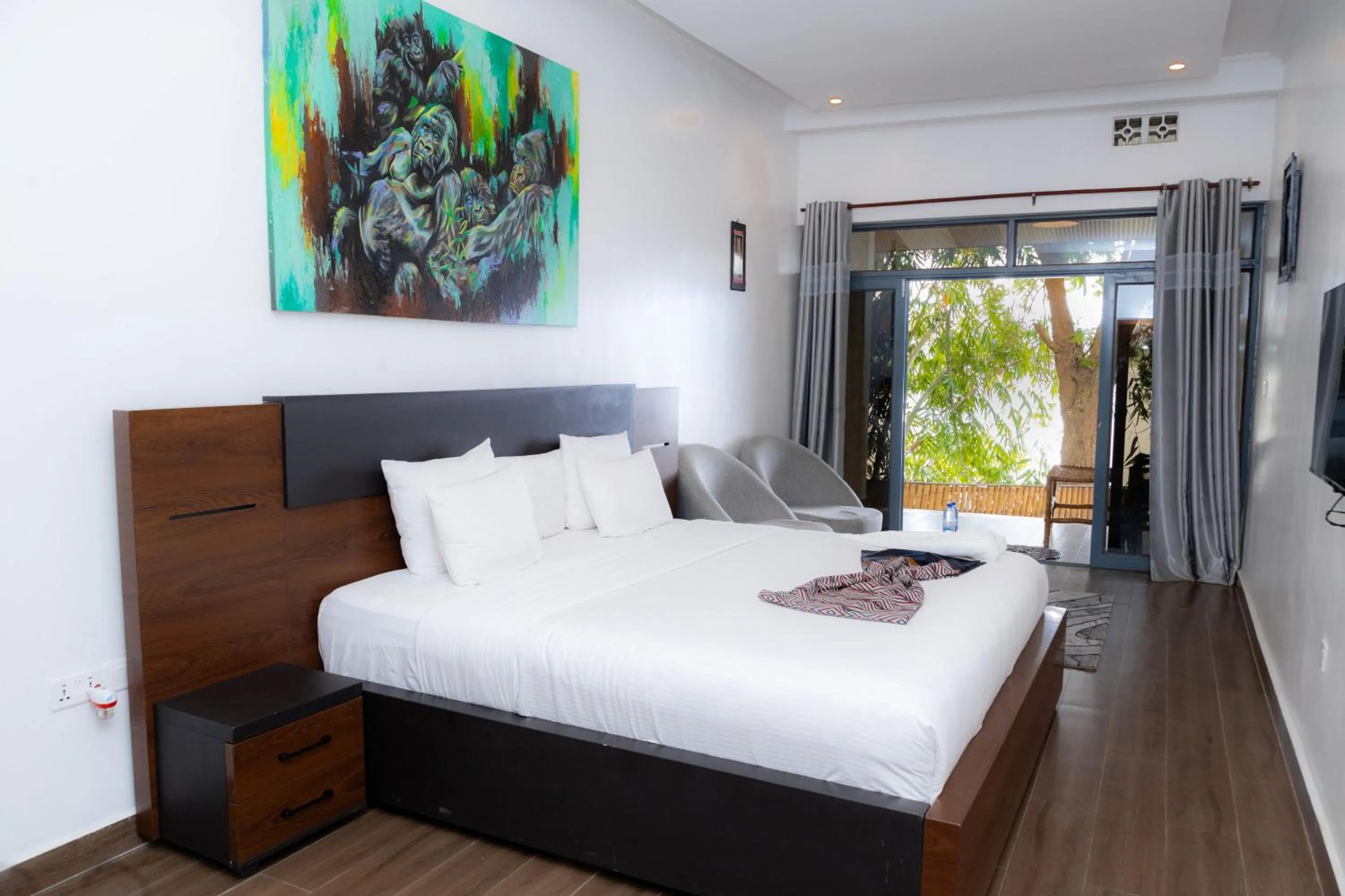 Bed in Ruhondo Beach Resort