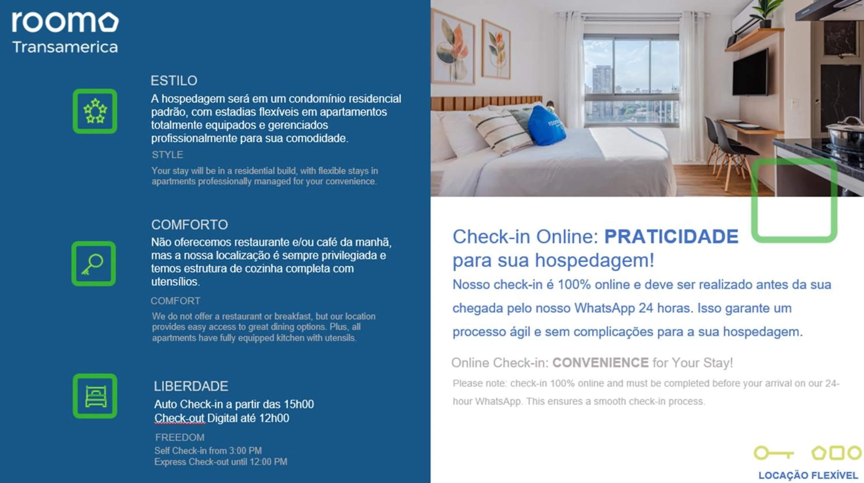 Roomo Transamerica SP Brooklin Santo Amaro