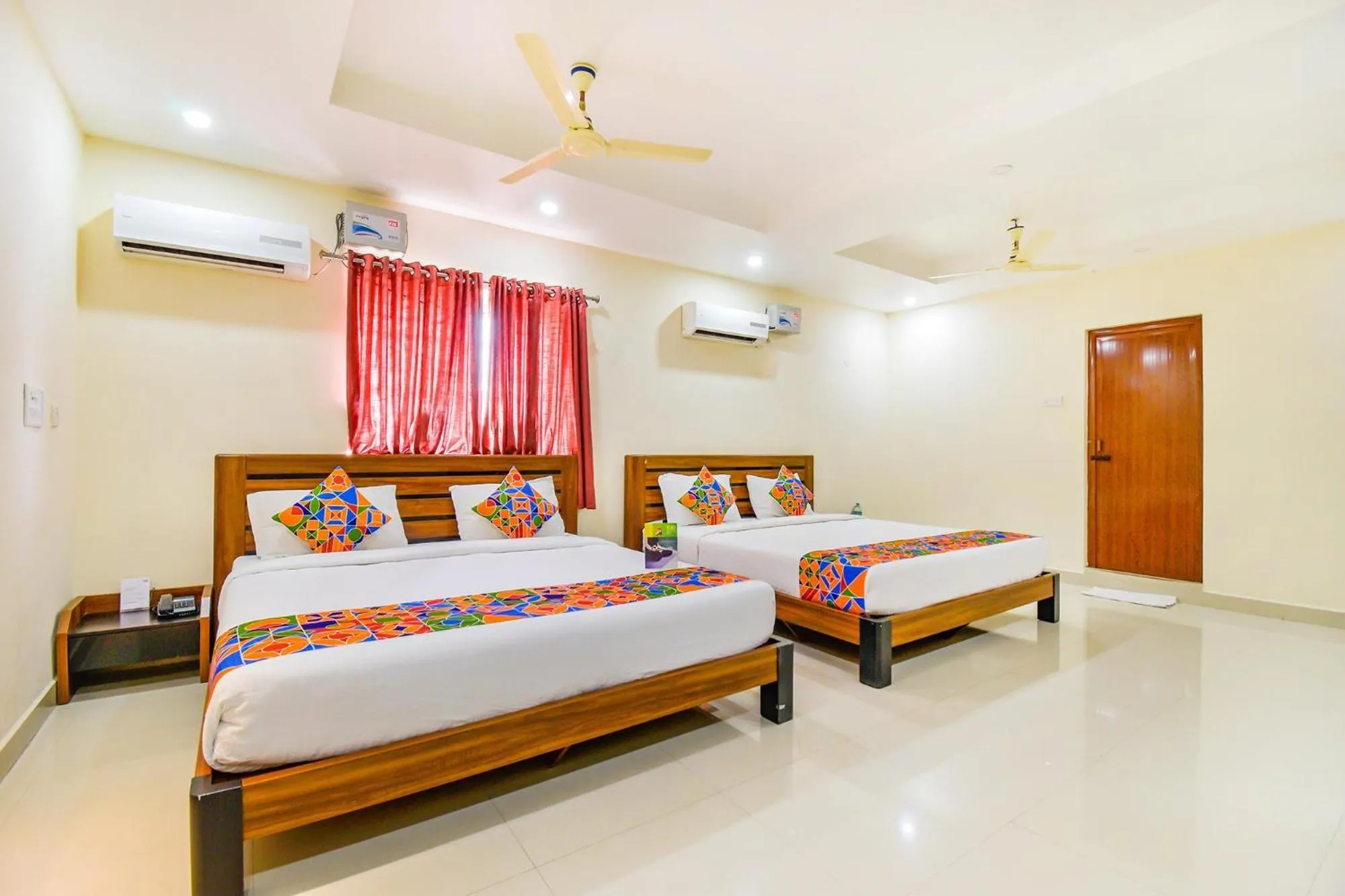 Bed in FabHotel Sri Krishna Residency - Nr Chennai International Airport
