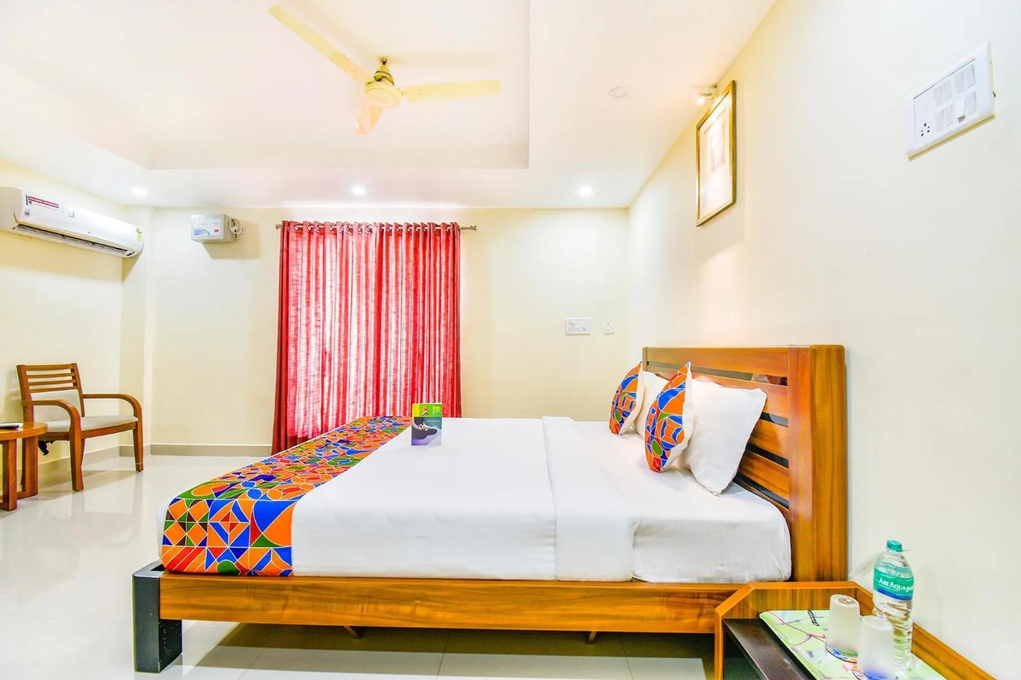Bed in FabHotel Sri Krishna Residency - Nr Chennai International Airport