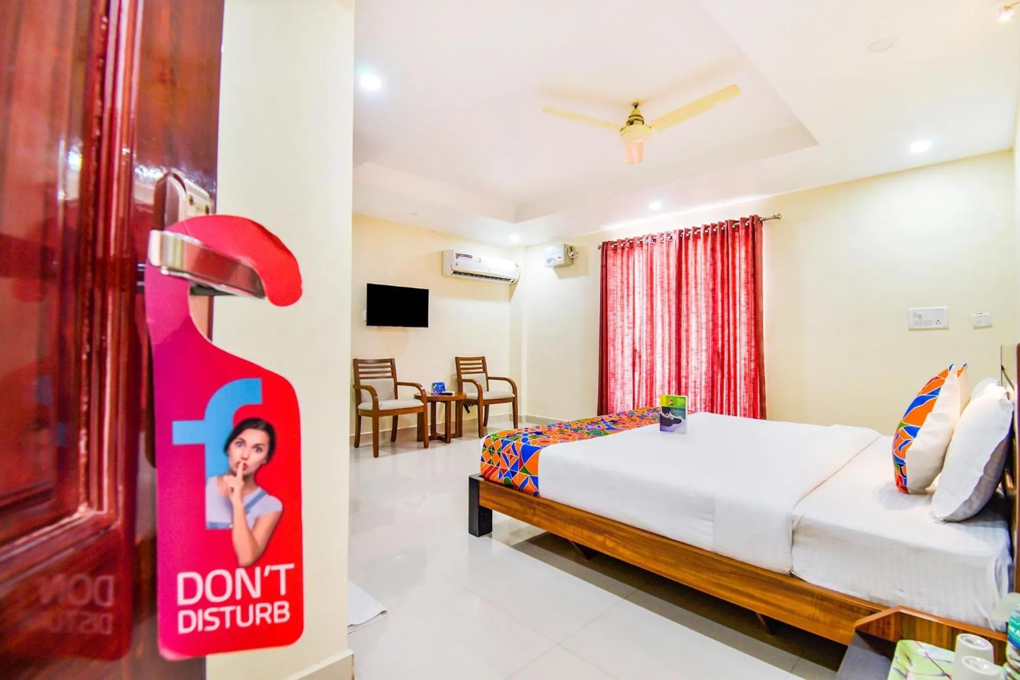 Bed in FabHotel Sri Krishna Residency - Nr Chennai International Airport