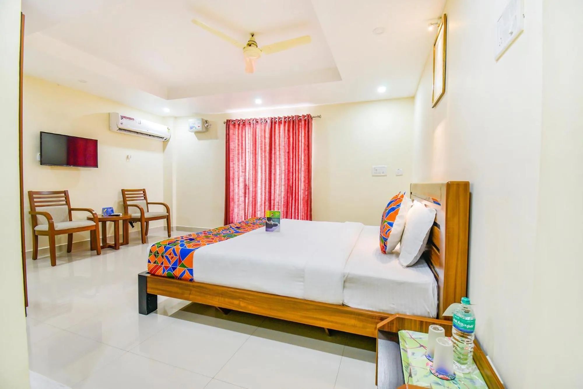 Bed in FabHotel Sri Krishna Residency - Nr Chennai International Airport