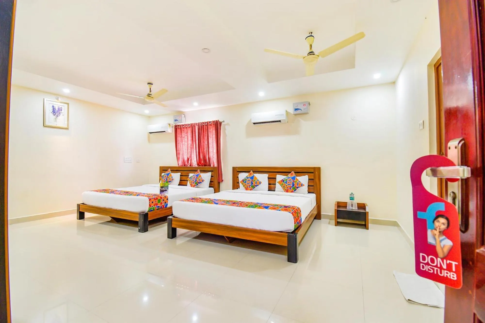 Bed in FabHotel Sri Krishna Residency - Nr Chennai International Airport