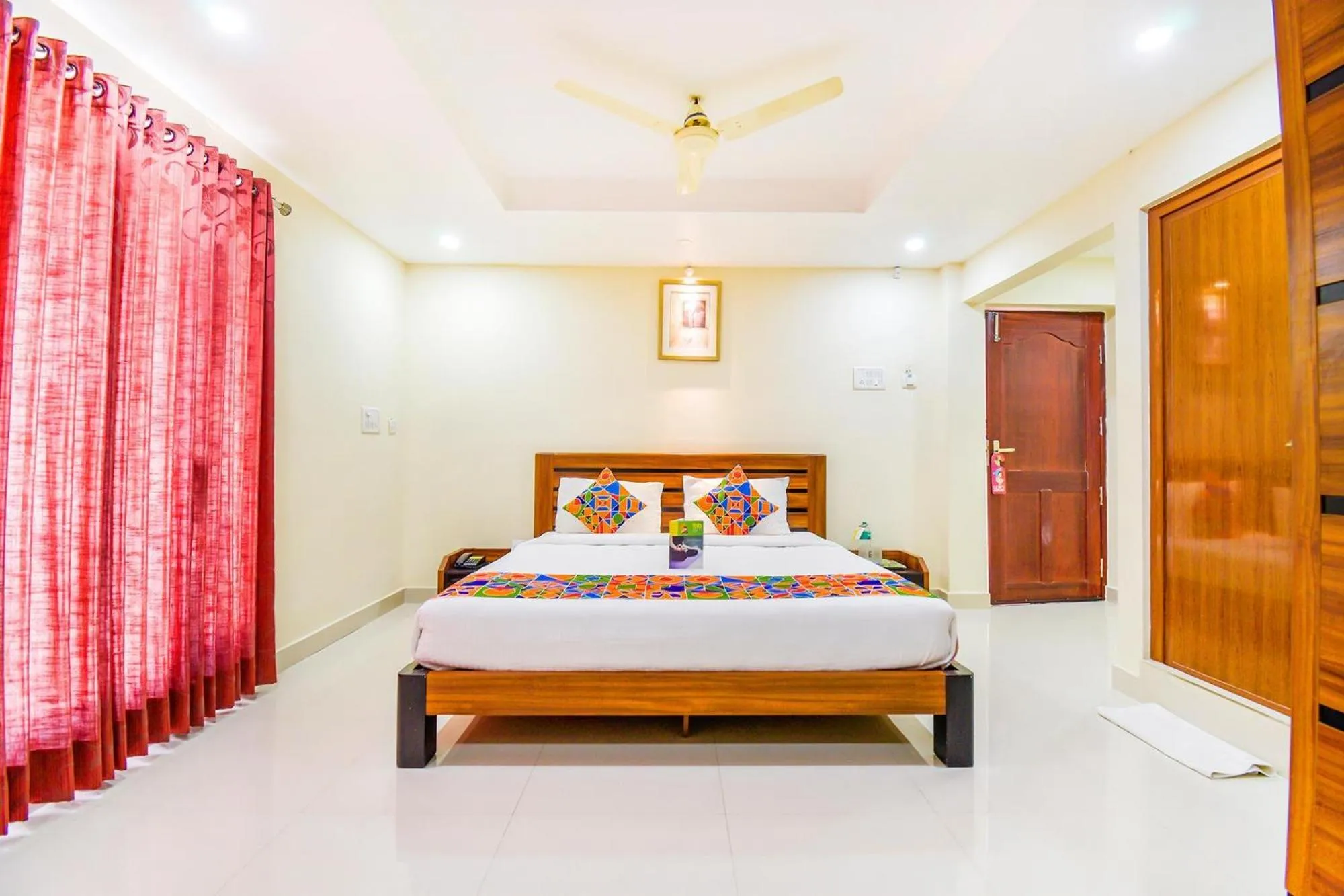 Bed in FabHotel Sri Krishna Residency - Nr Chennai International Airport