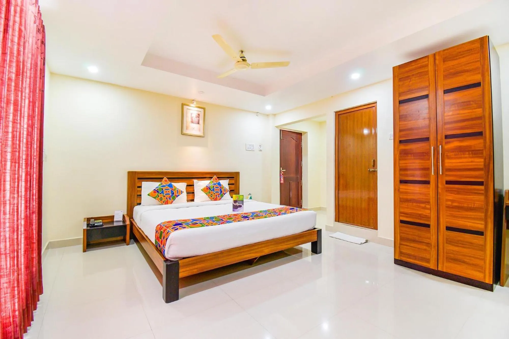 Bed in FabHotel Sri Krishna Residency - Nr Chennai International Airport