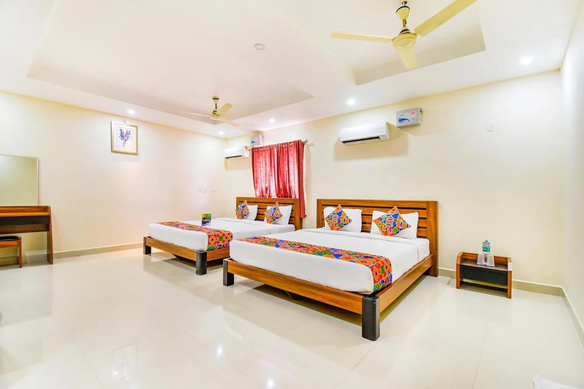 Bed in FabHotel Sri Krishna Residency - Nr Chennai International Airport