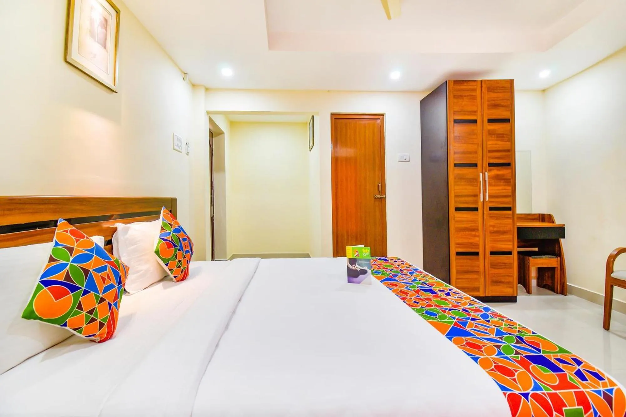 Bed in FabHotel Sri Krishna Residency - Nr Chennai International Airport