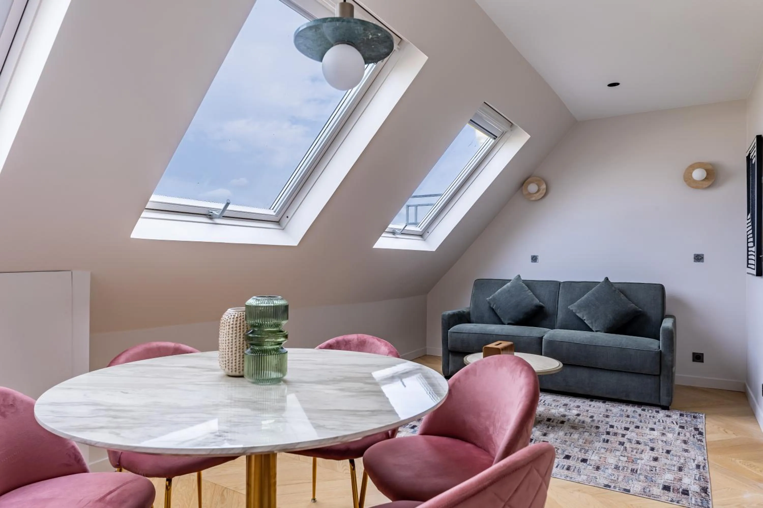 Living room in Quartier Libre Marais