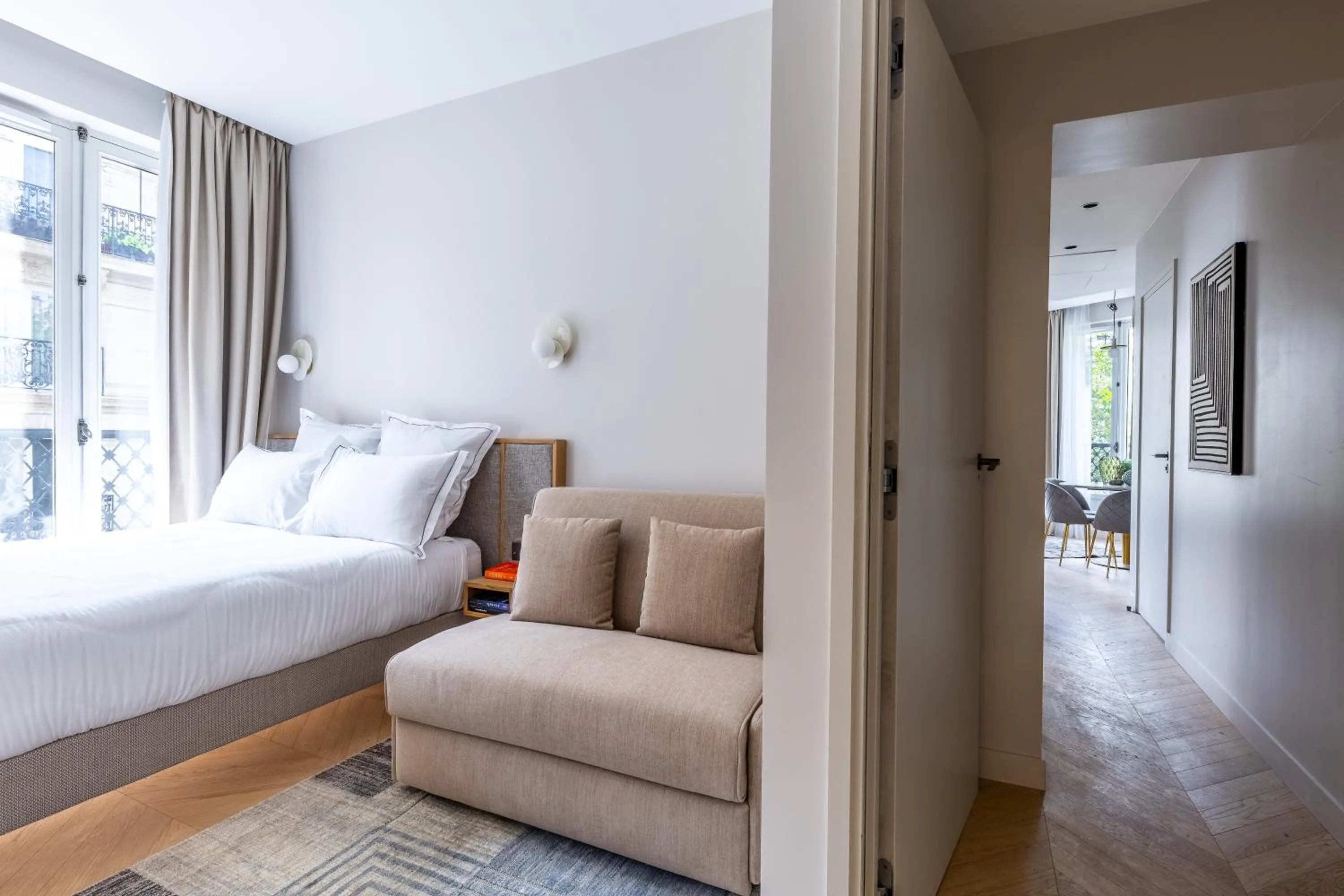 Bed in Quartier Libre Marais