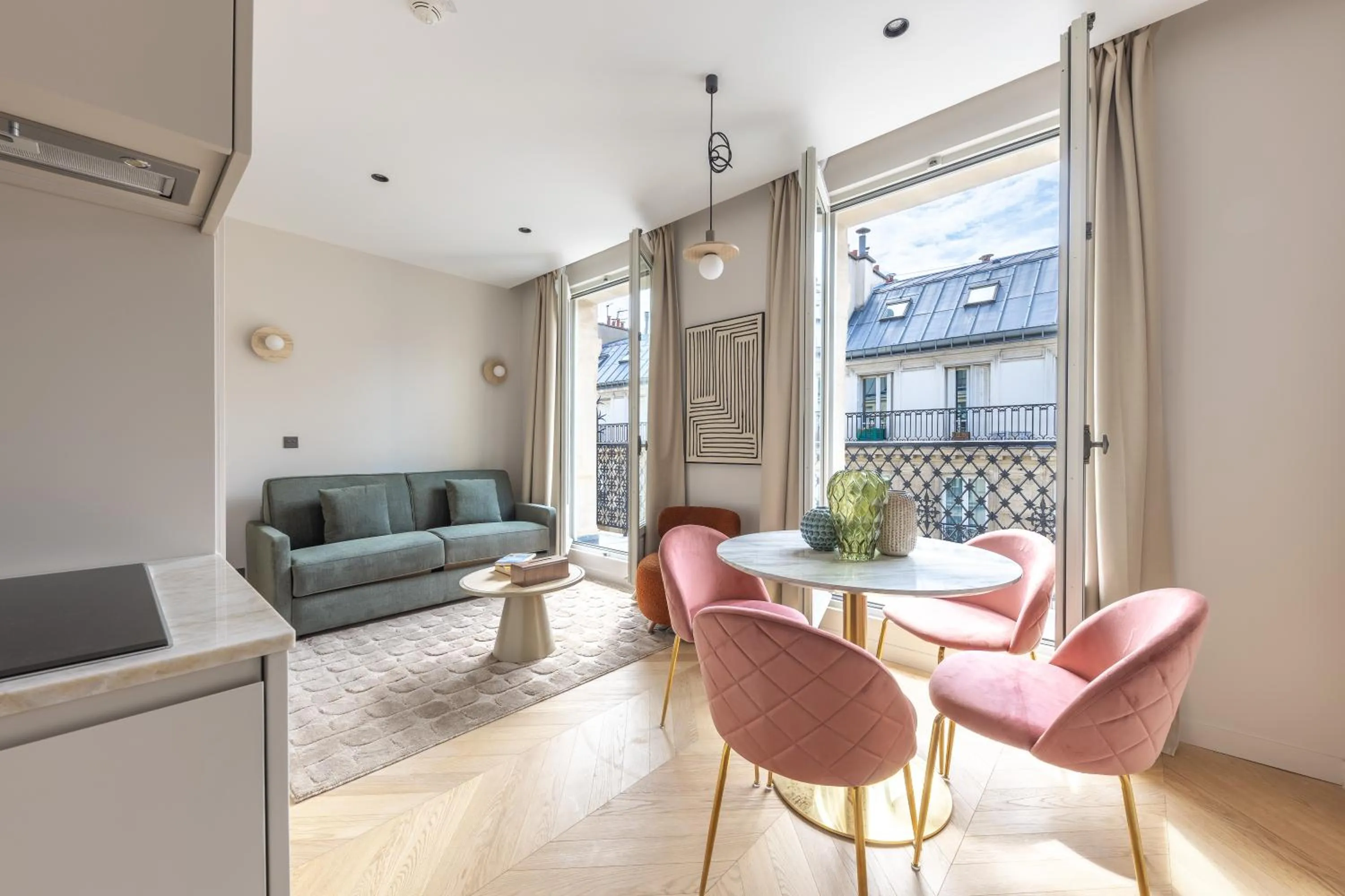Living room in Quartier Libre Marais