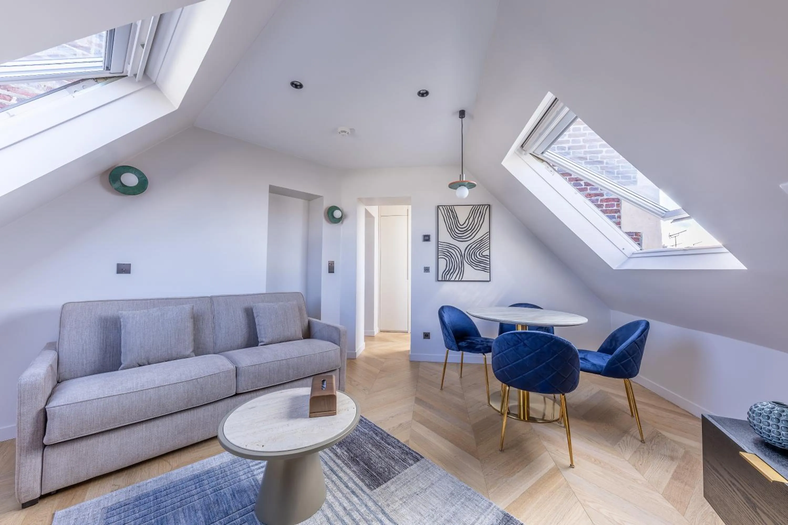 Living room in Quartier Libre Marais