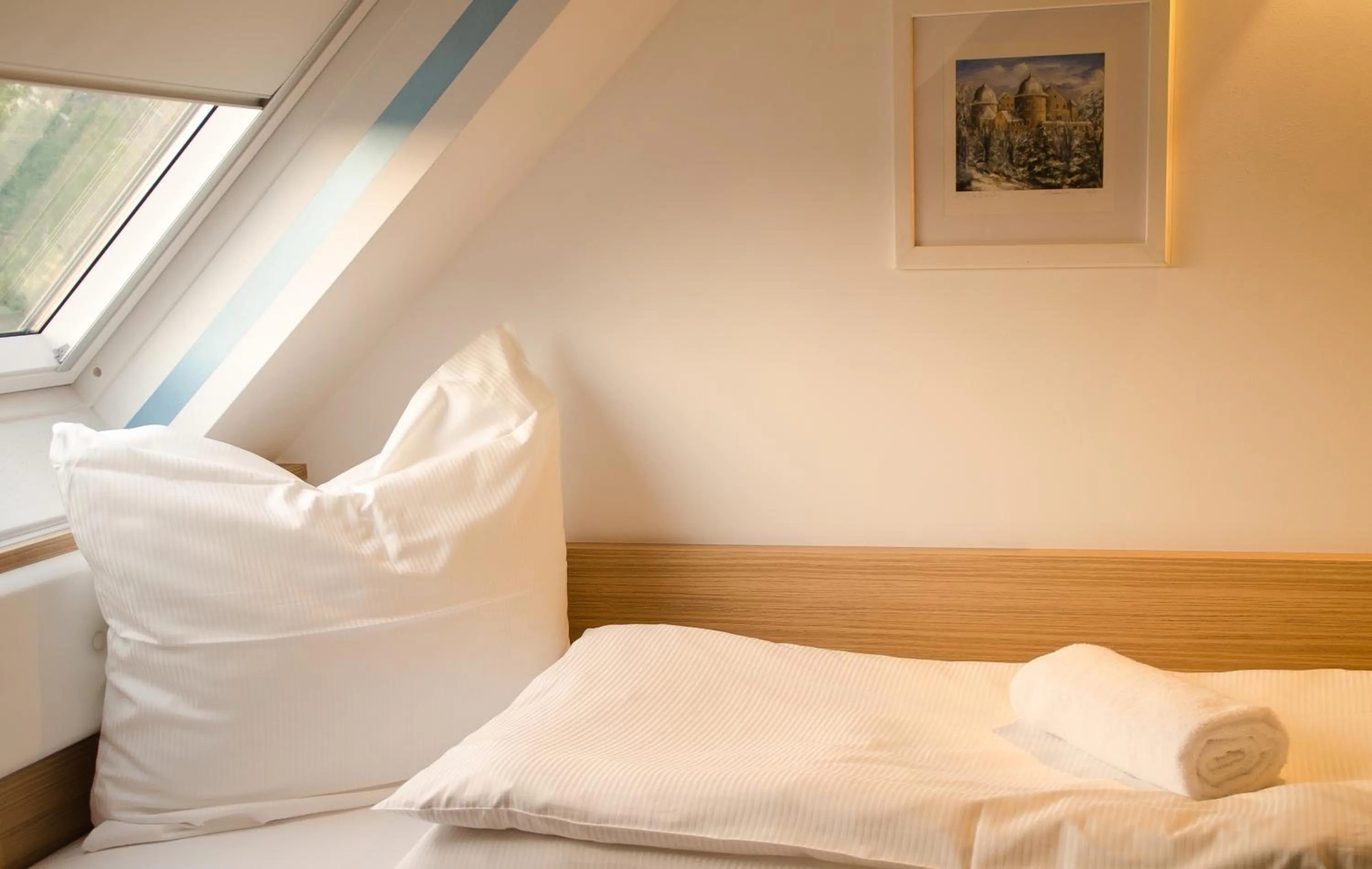 Bed in Alpha & Omega Hotel Stuttgart