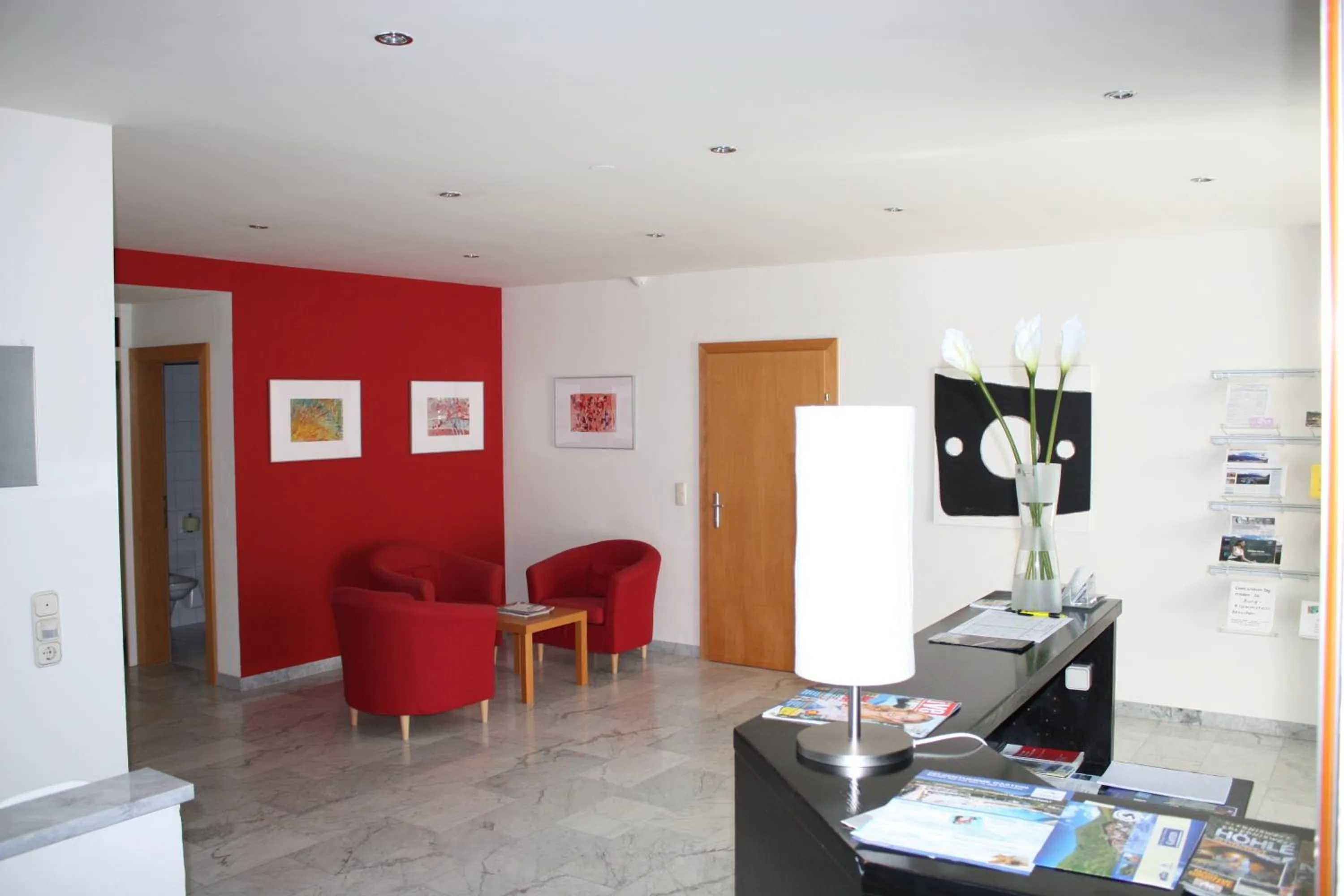 Lobby or reception in Appartements Christophorus