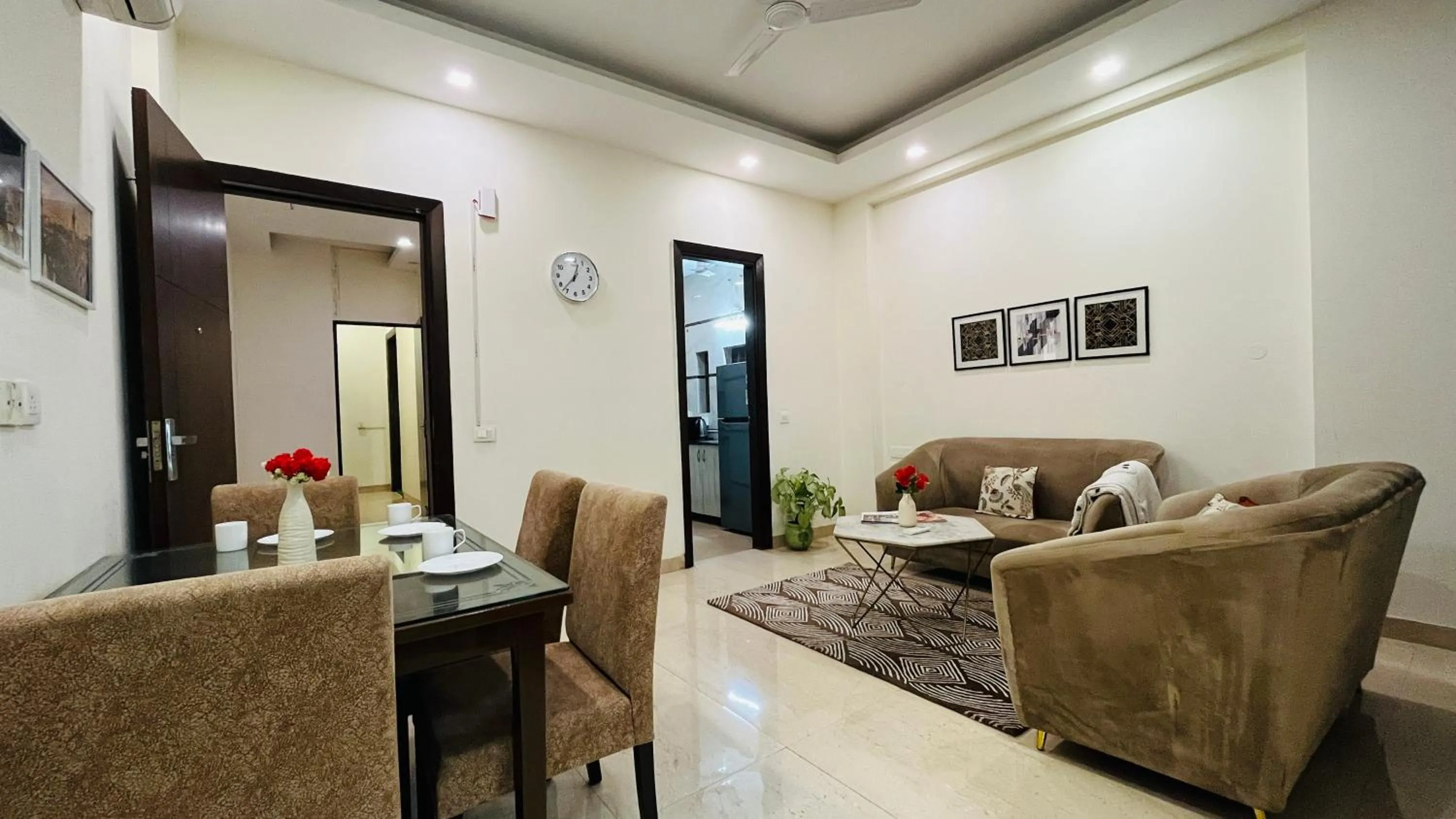 Living room in Olive Service Apartments - DLF Cyber City