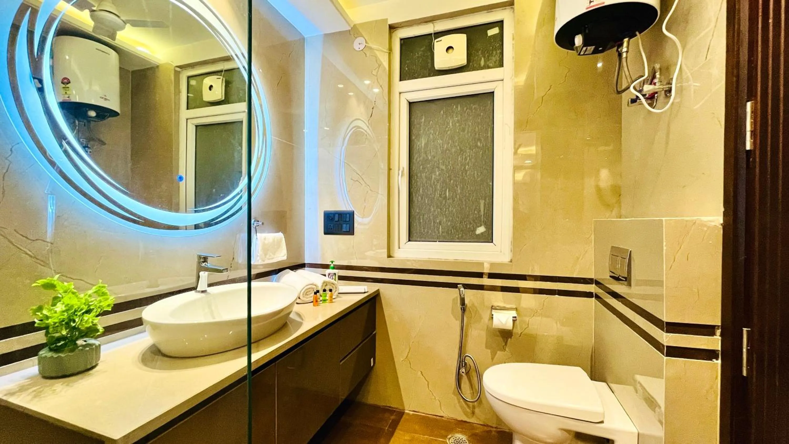 Bathroom in Olive Service Apartments - DLF Cyber City
