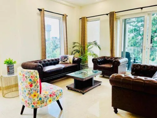 Seating area in Olive Service Apartments - DLF Cyber City