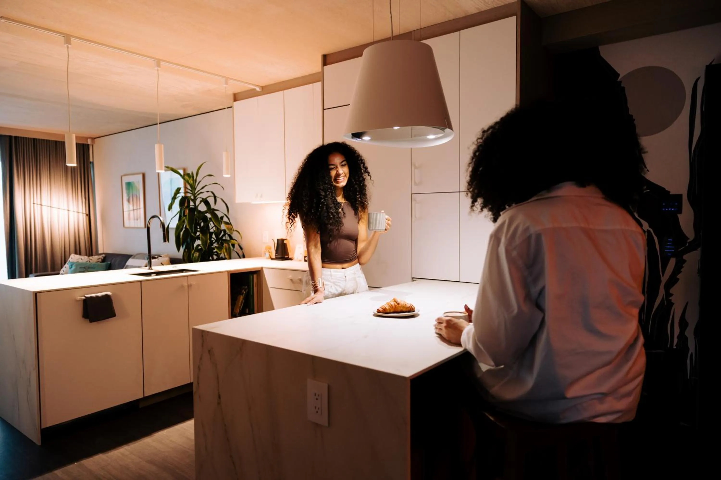 Kitchen or kitchenette in CASCADA Thermal Springs & Hotel