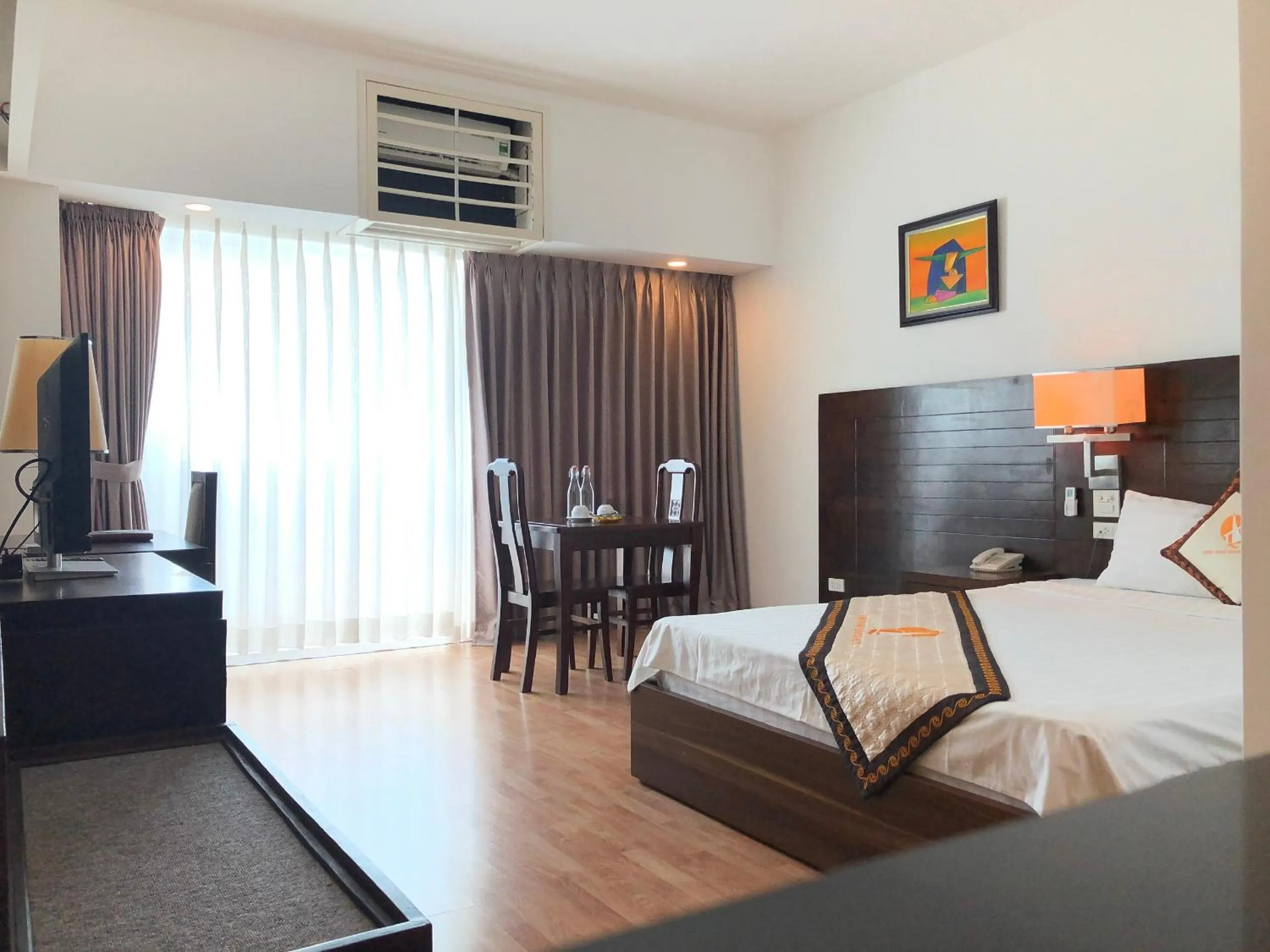 Bed in Khách sạn Công Đoàn Quảng Bá