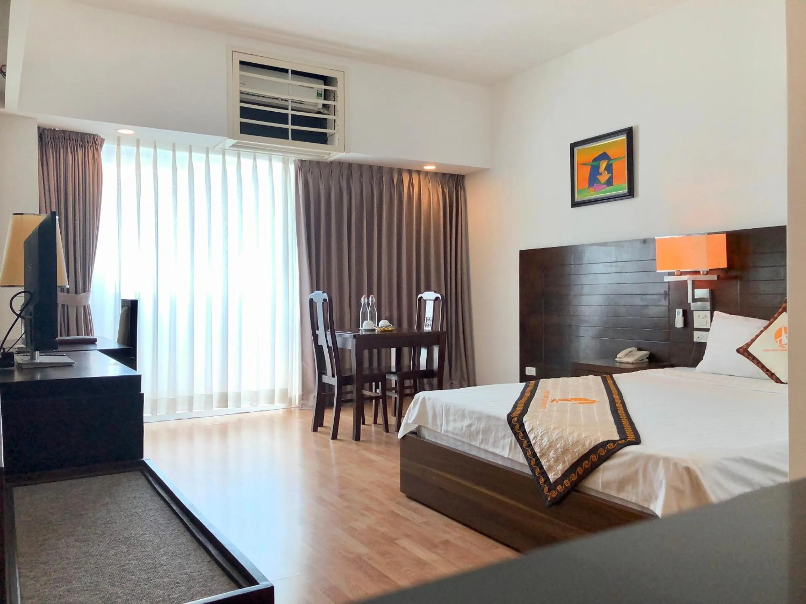 Bed in Khách sạn Công Đoàn Quảng Bá