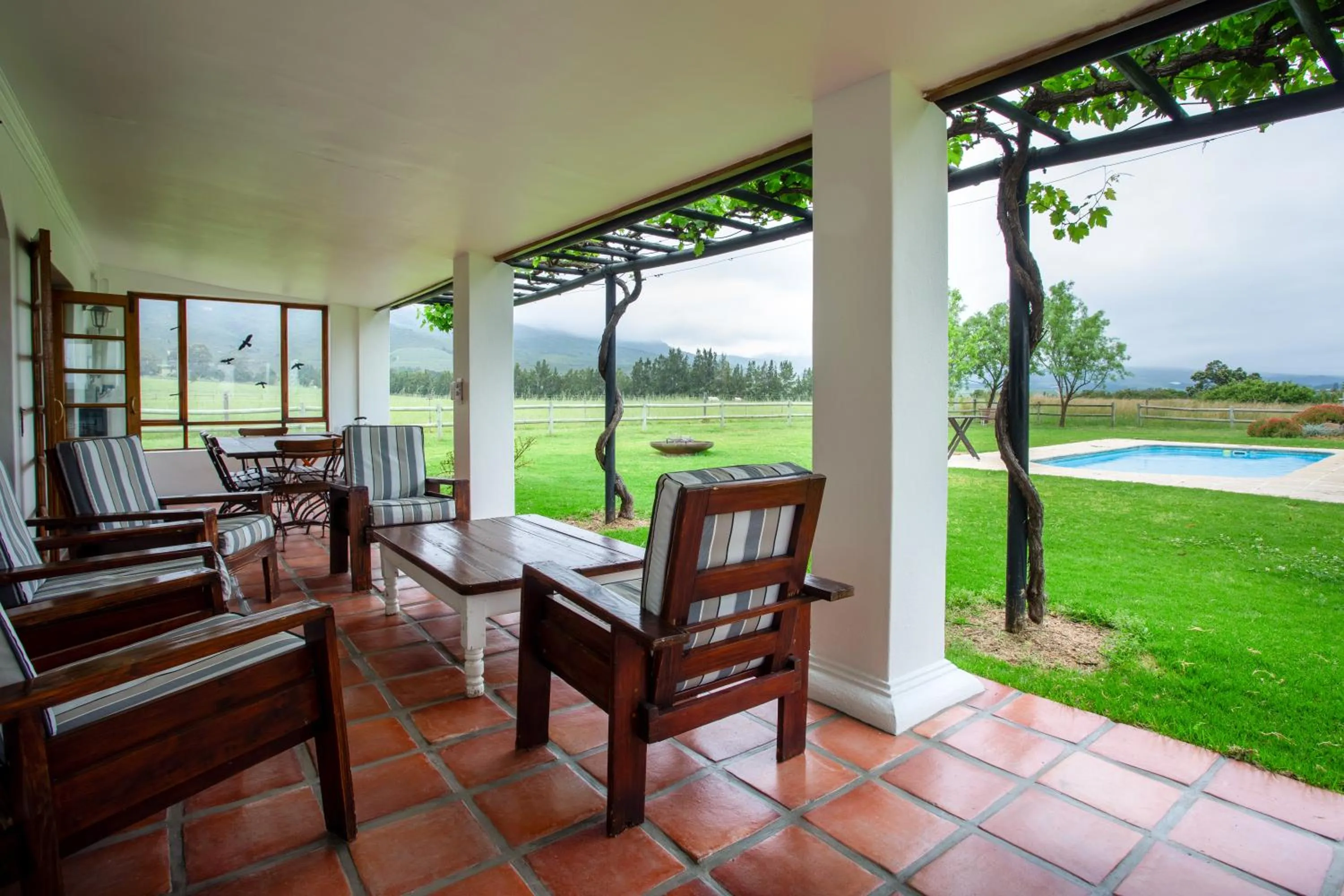 Patio in Raptor Rise Farm