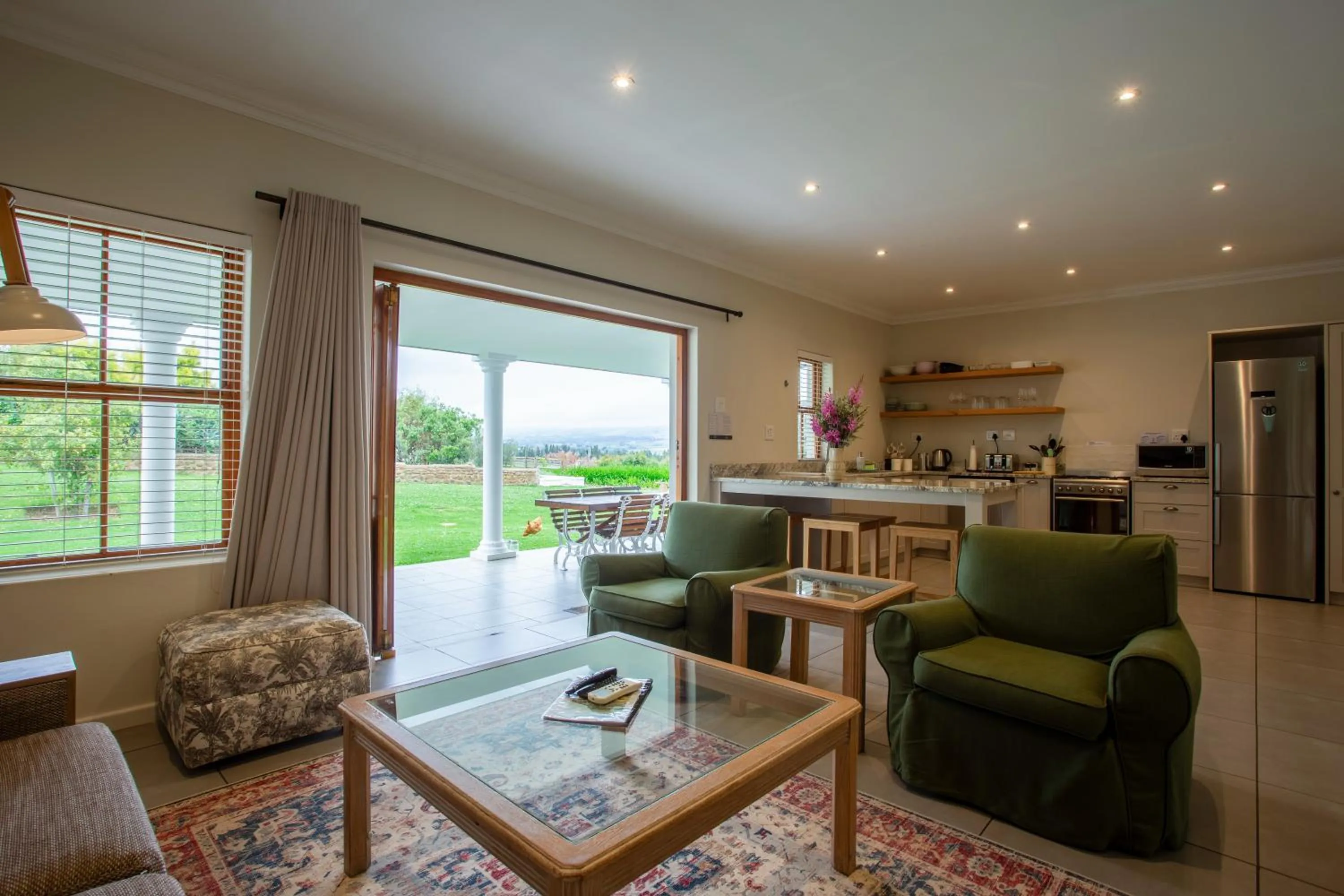 Living room in Raptor Rise Farm