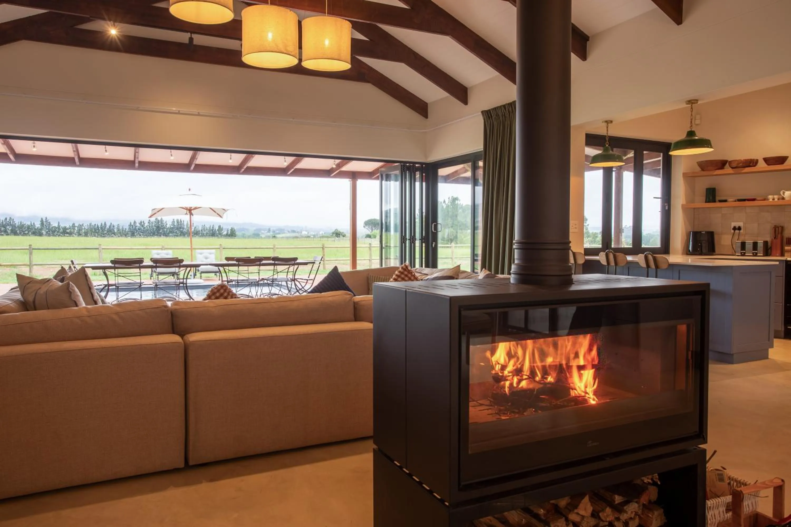 Living room in Raptor Rise Farm