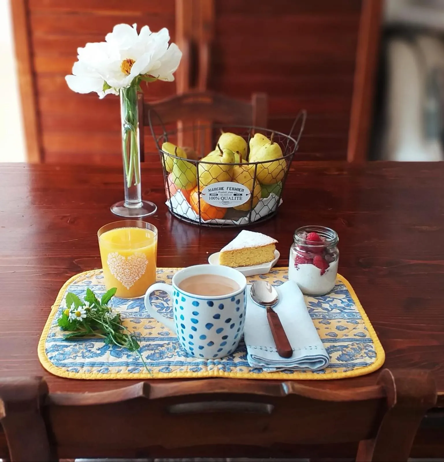 Food and drinks in B&B dei Laghi
