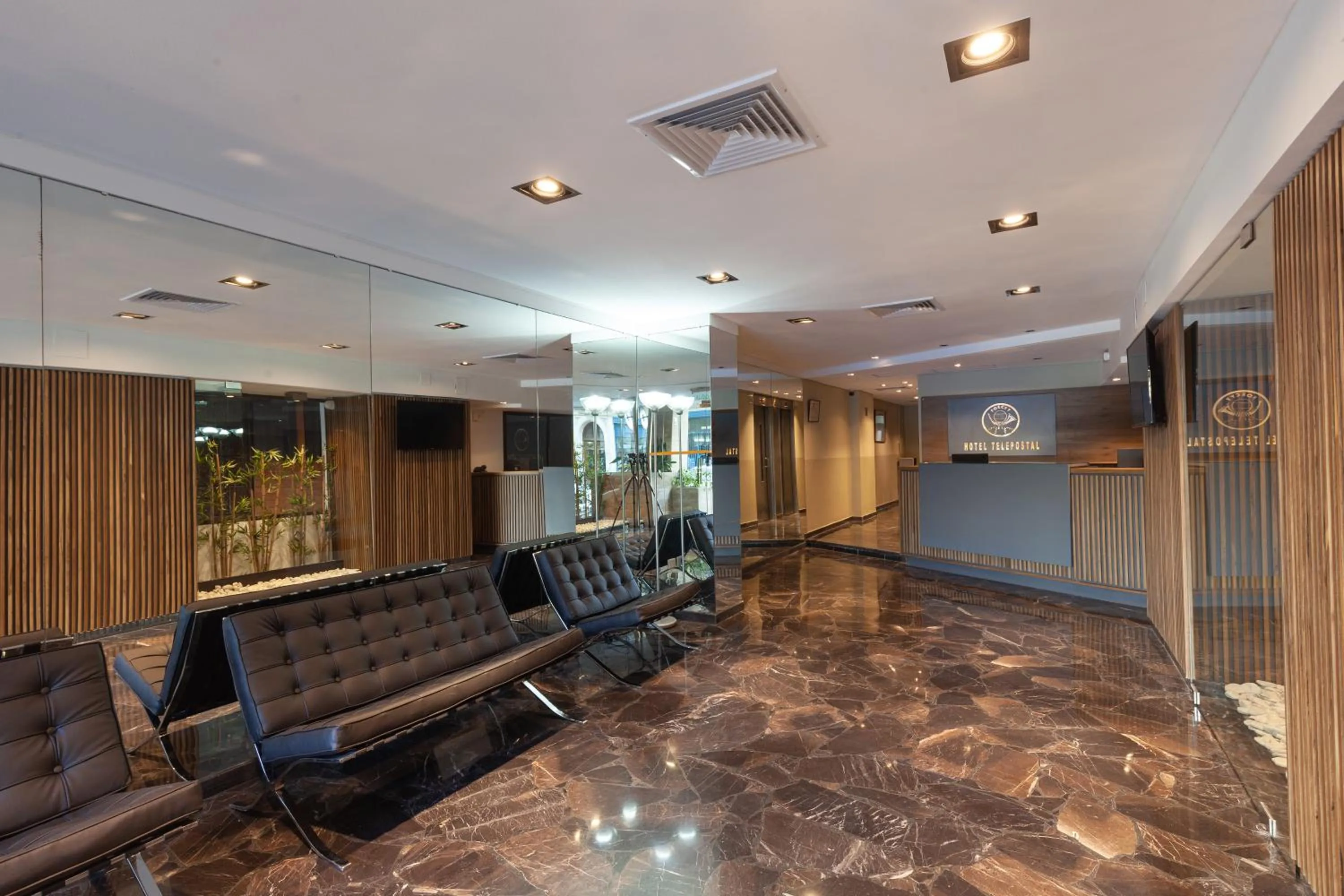 Lobby or reception in Hotel Telepostal Congreso