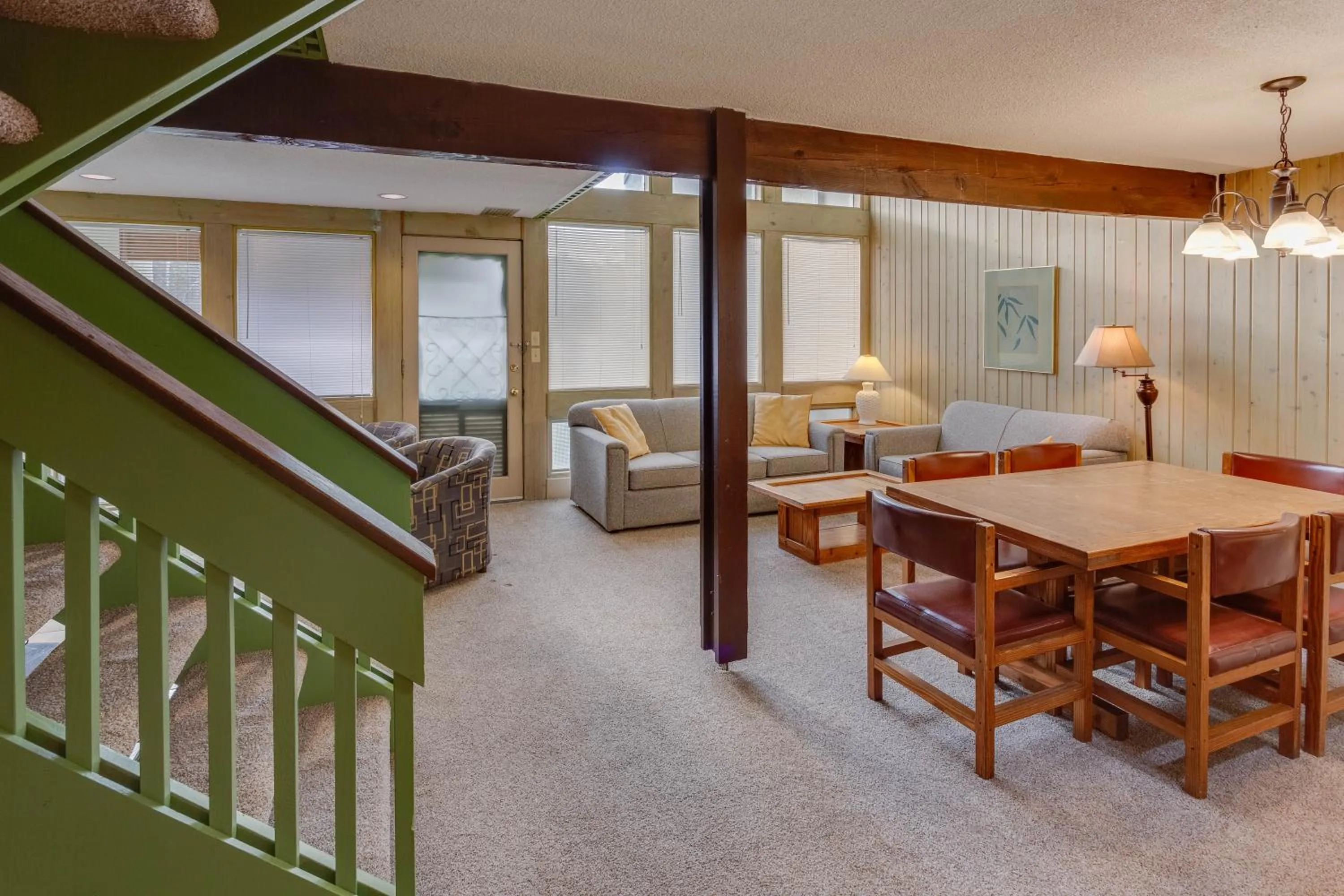 Living room in Stony Court at Bryce Mountain