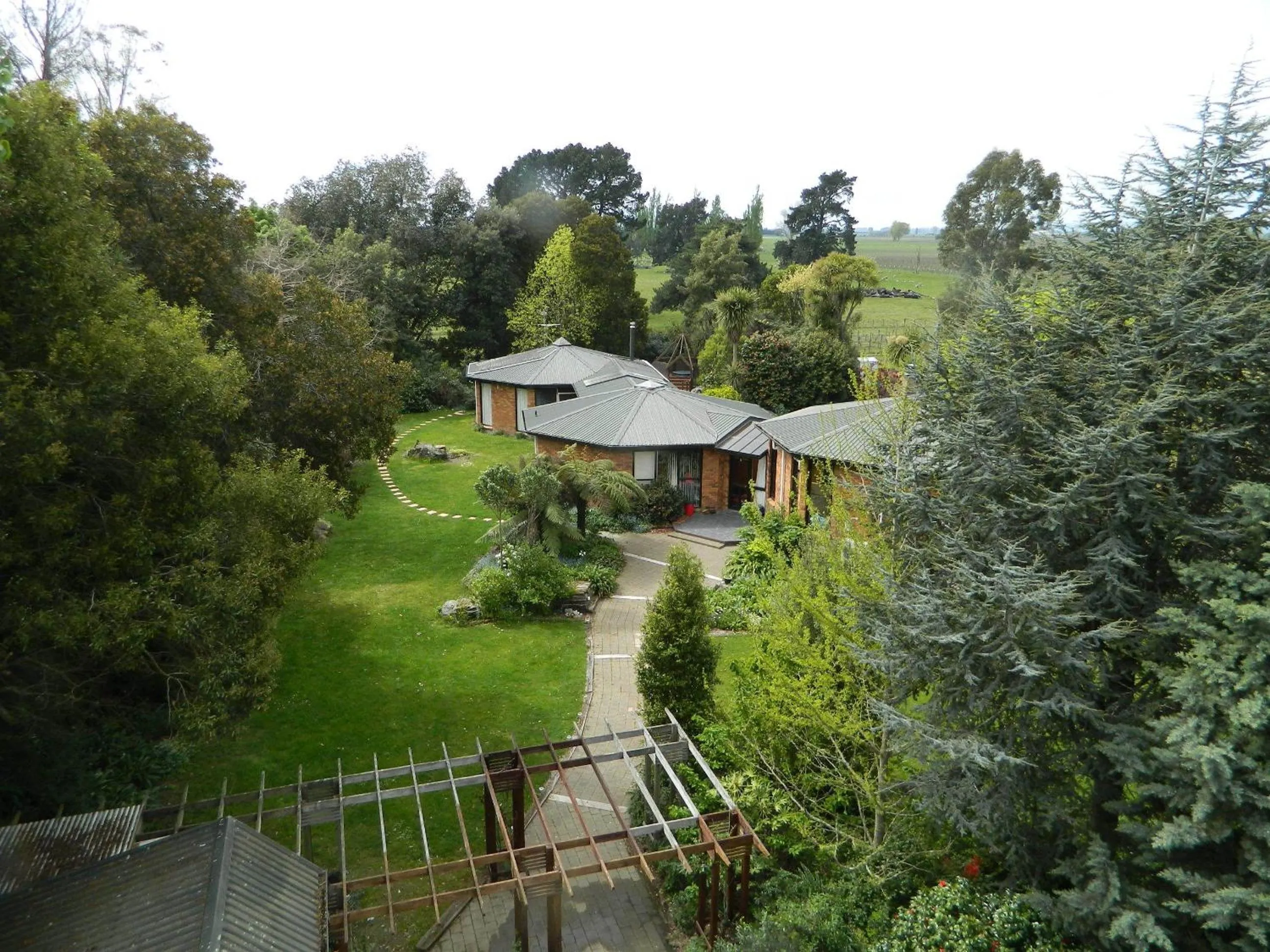 Garden view in Antares Homestay