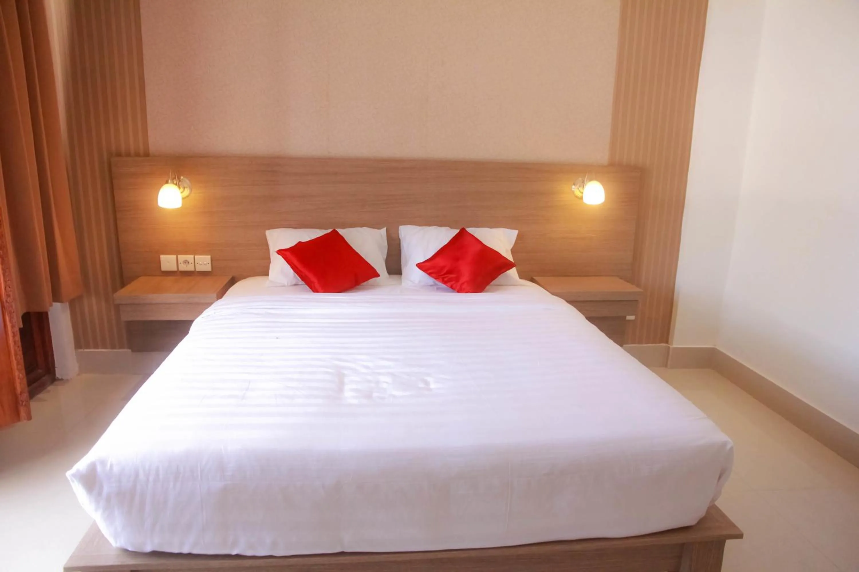 Bed in D'Camel Hotel Lembongan