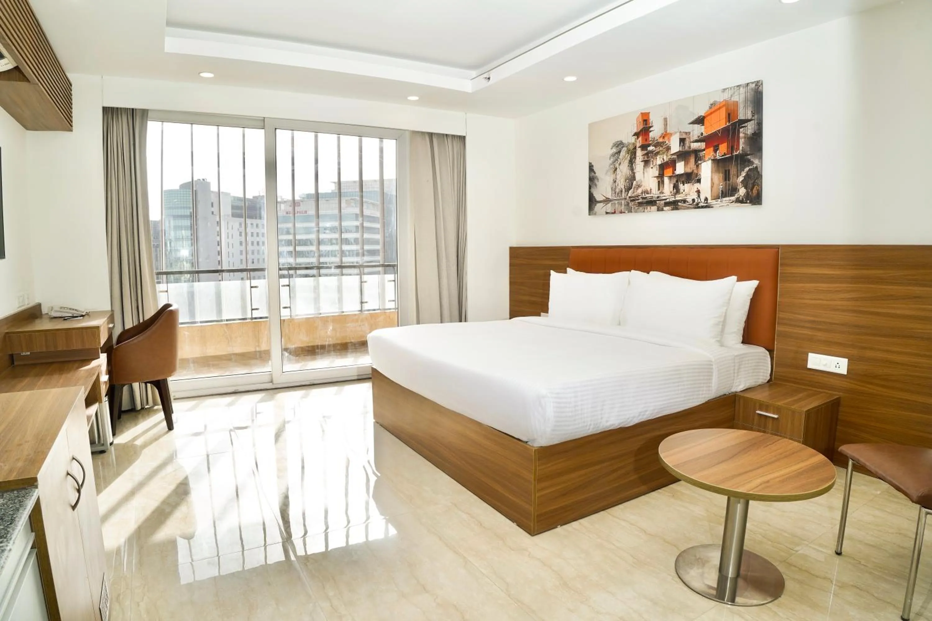 Bedroom, Bed in Alivaa Hotel Gurugram Sohna Road City Center