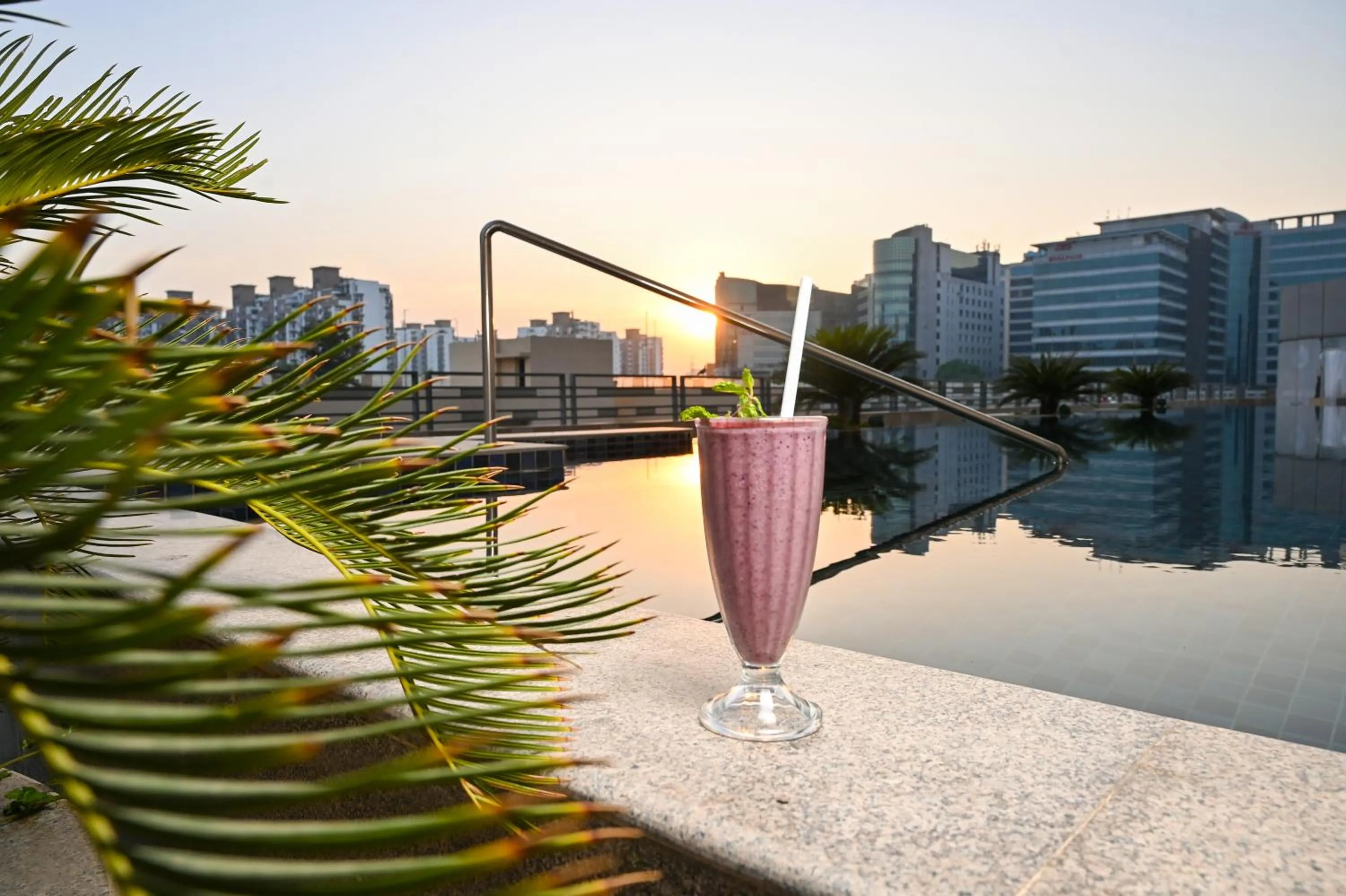 Swimming pool in Alivaa Hotel Gurugram Sohna Road City Center