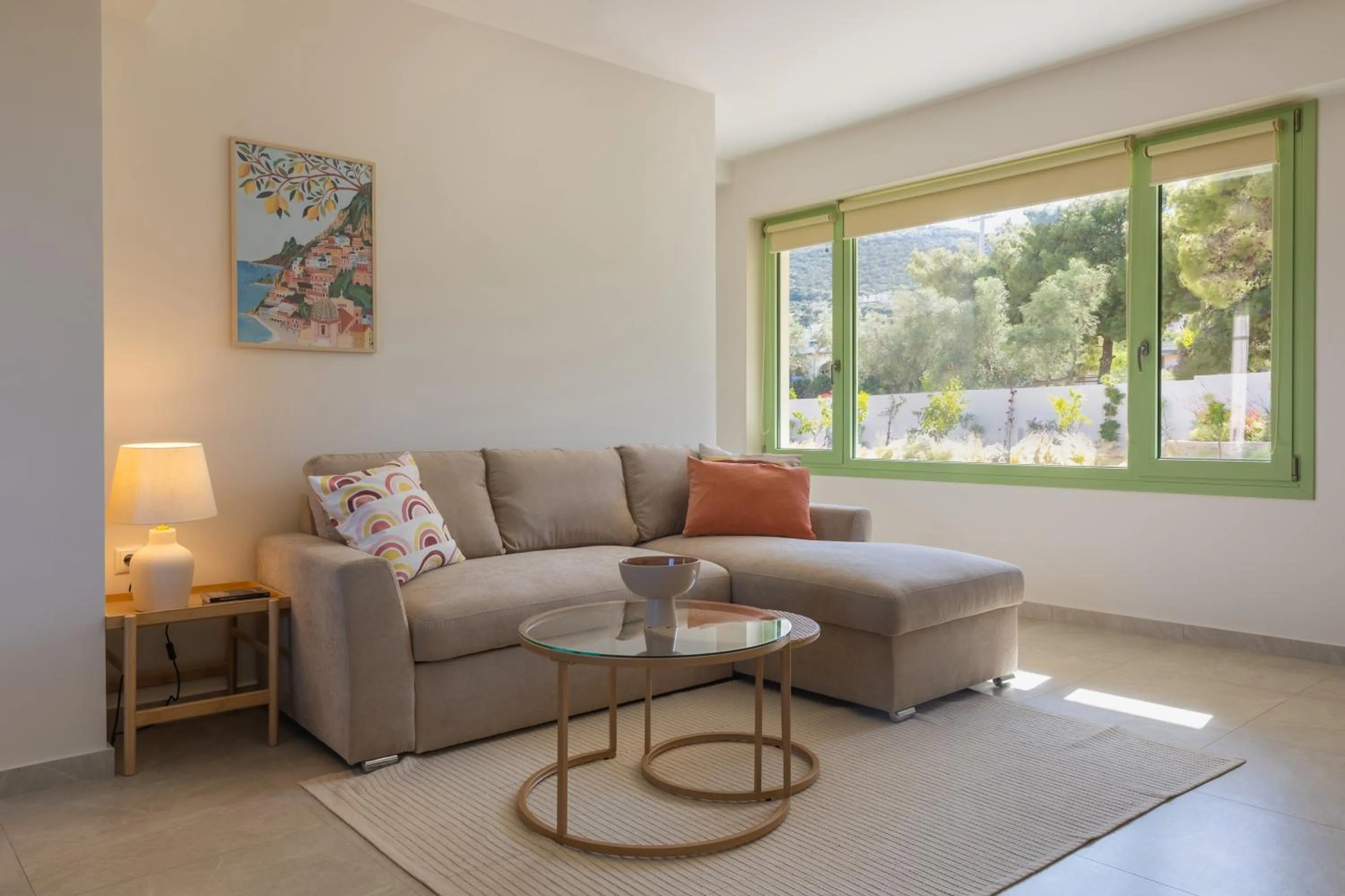 Living room in Kallisti Stay