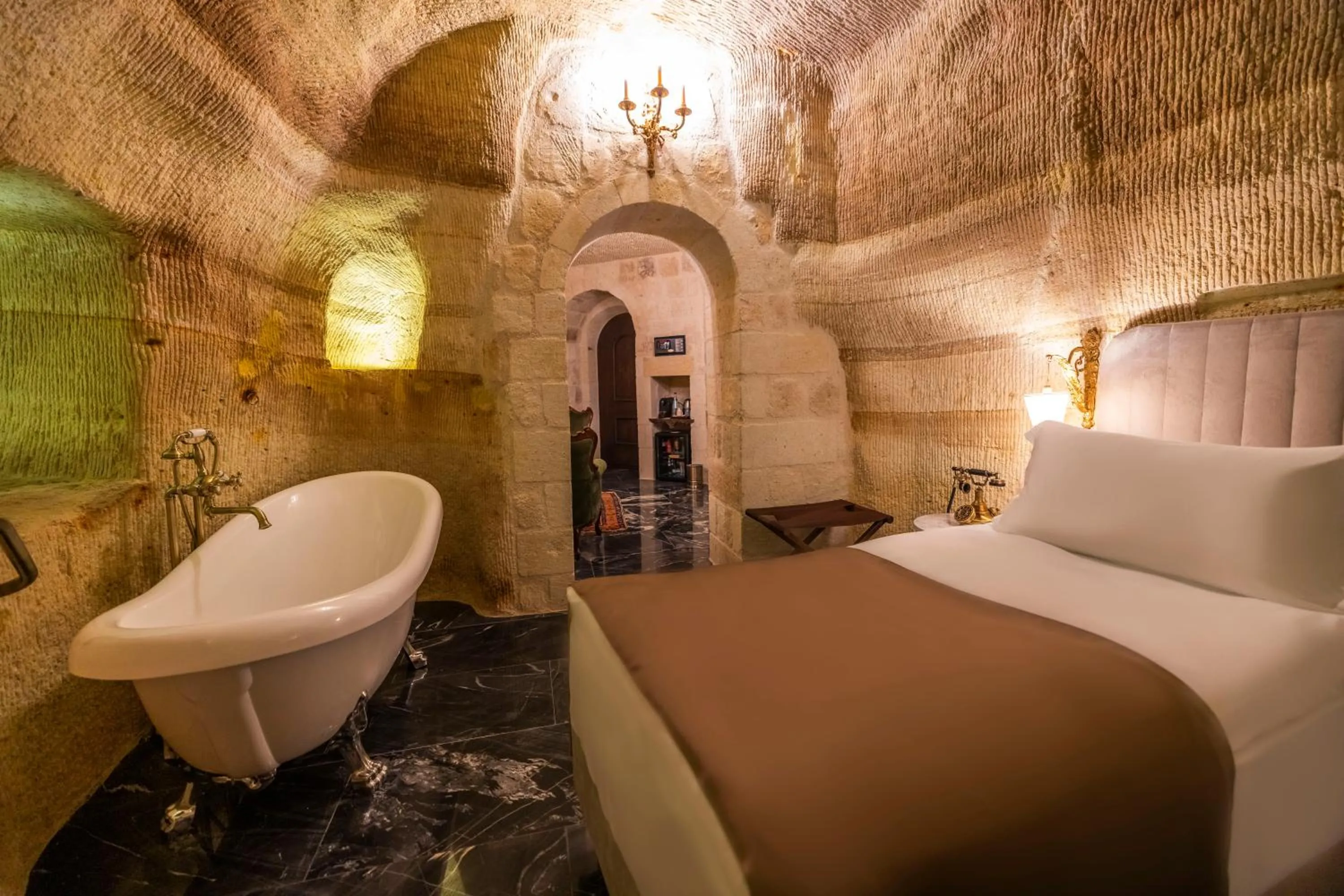 Bed in Signature Cave Cappadocia, Trademark Collection by Wyndham