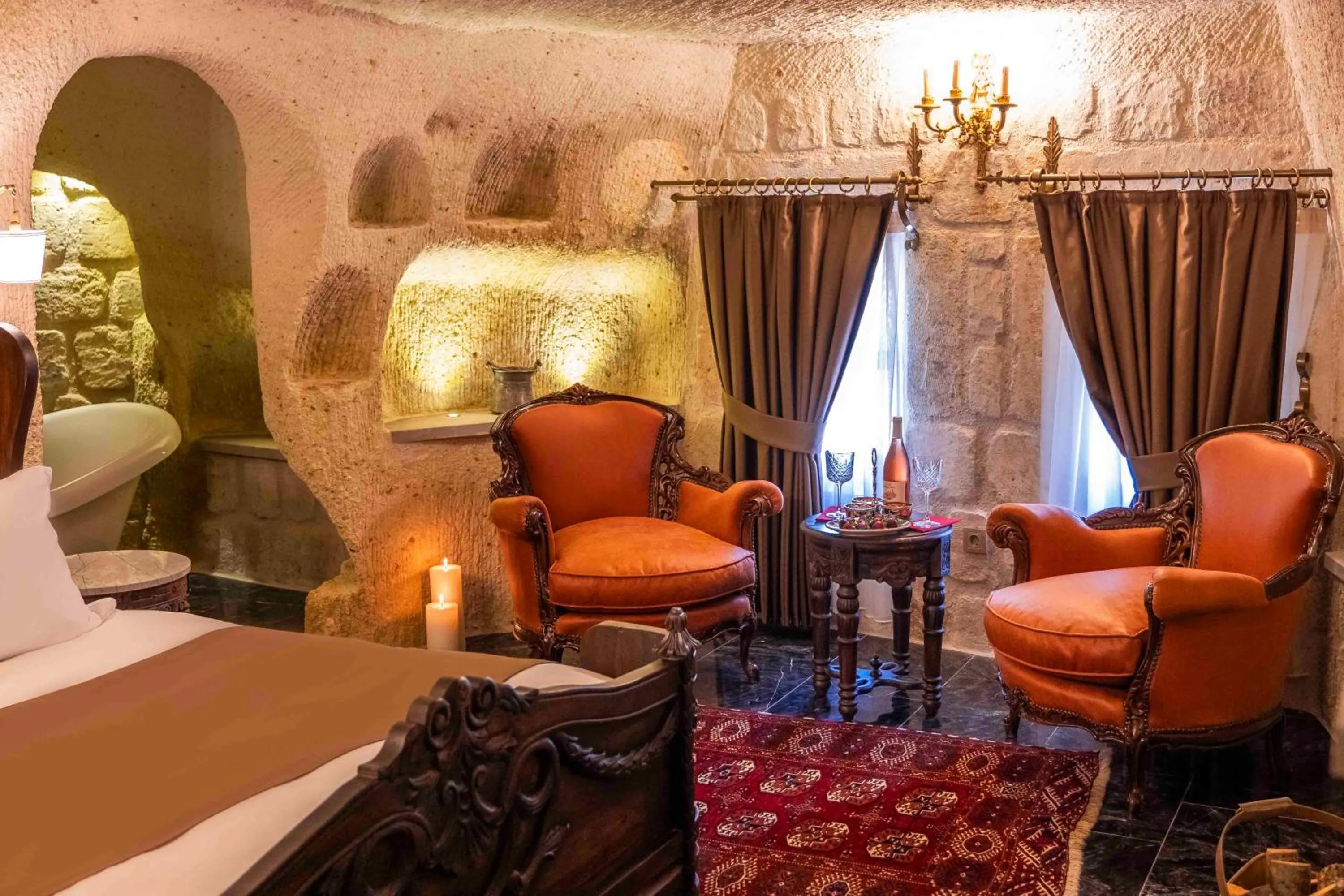Seating area in Signature Cave Cappadocia, Trademark Collection by Wyndham