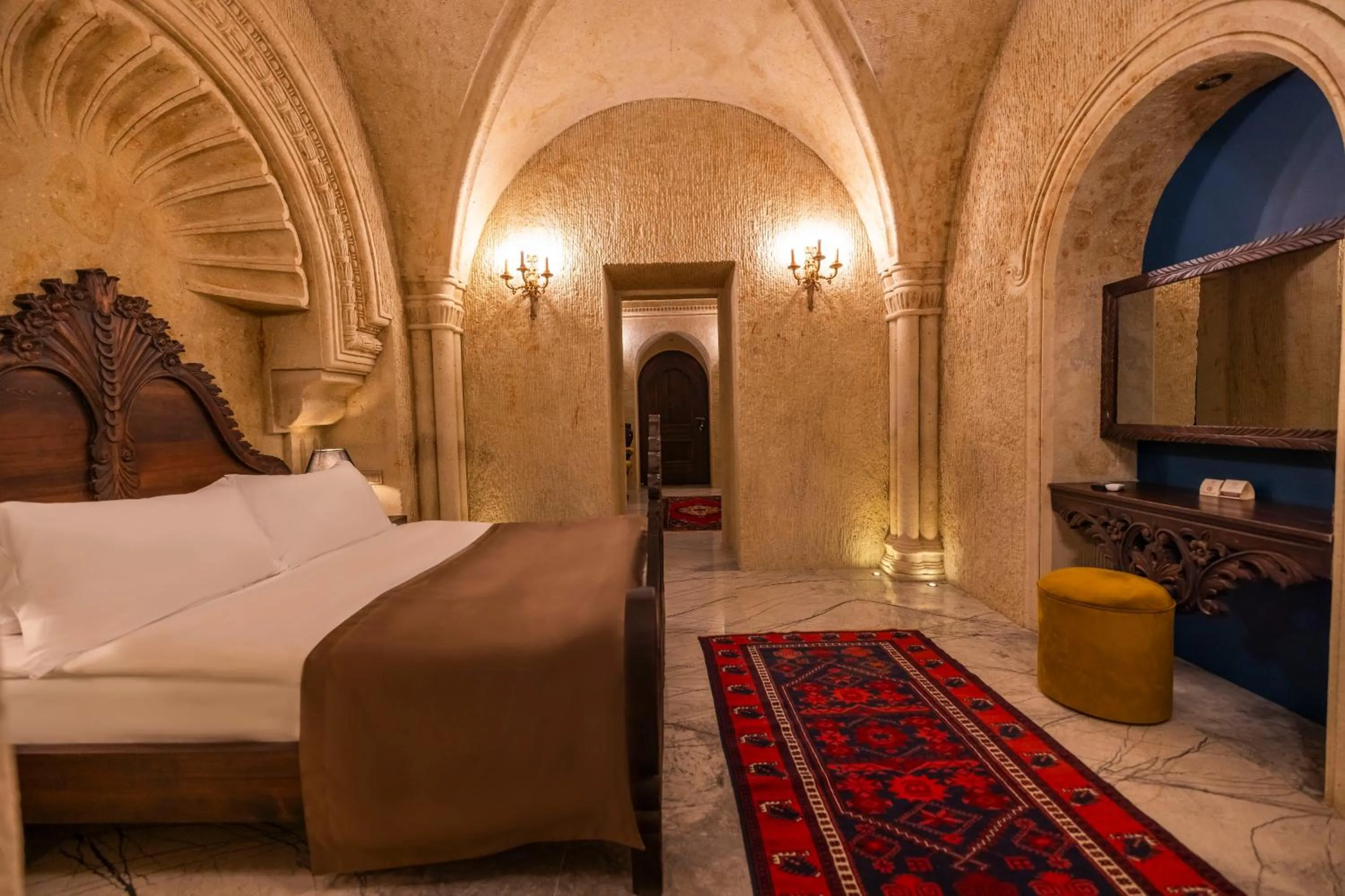 Bedroom, Bed in Signature Cave Cappadocia, Trademark Collection by Wyndham