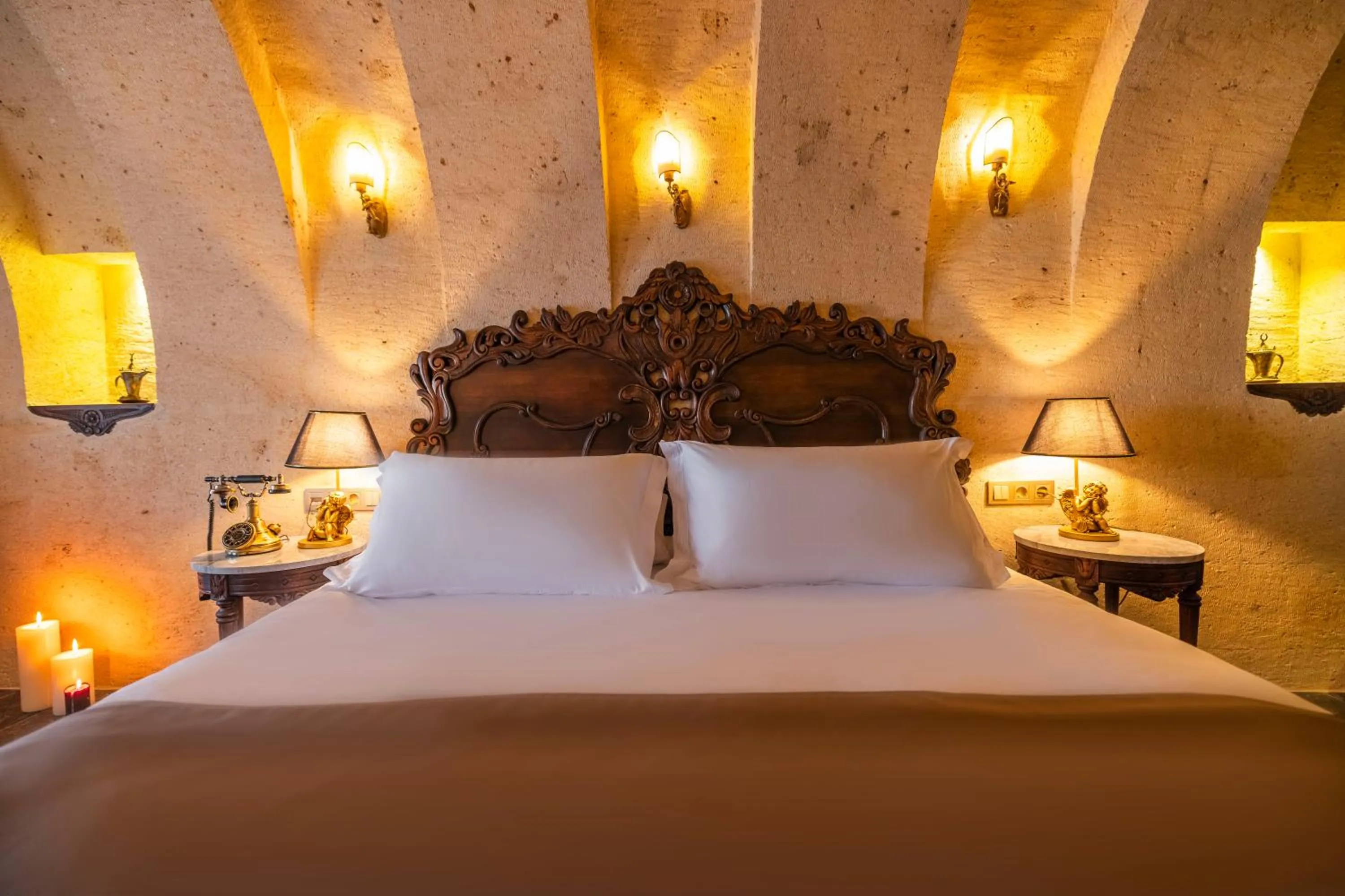 Bed in Signature Cave Cappadocia, Trademark Collection by Wyndham
