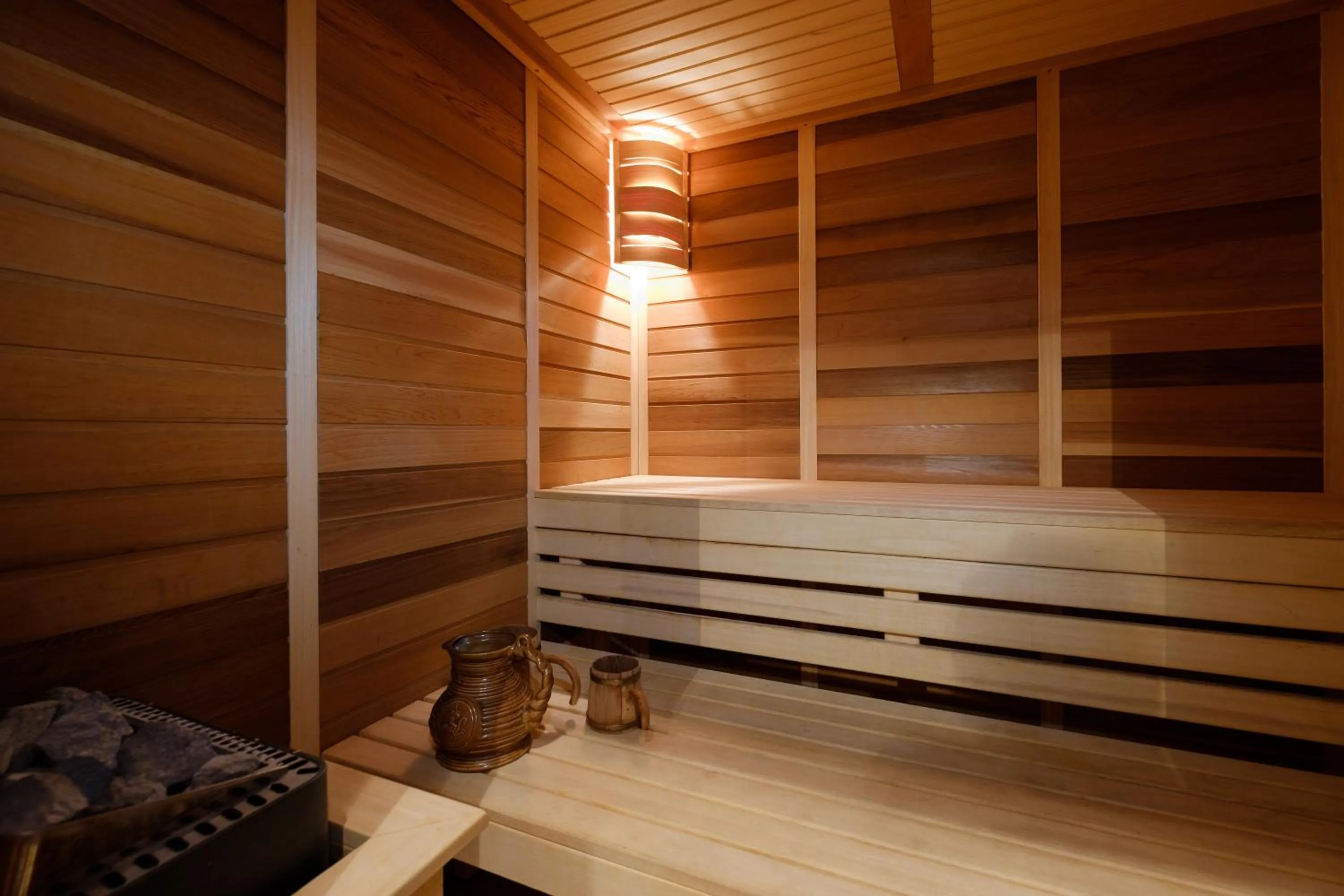 Sauna in Apart K Apartments