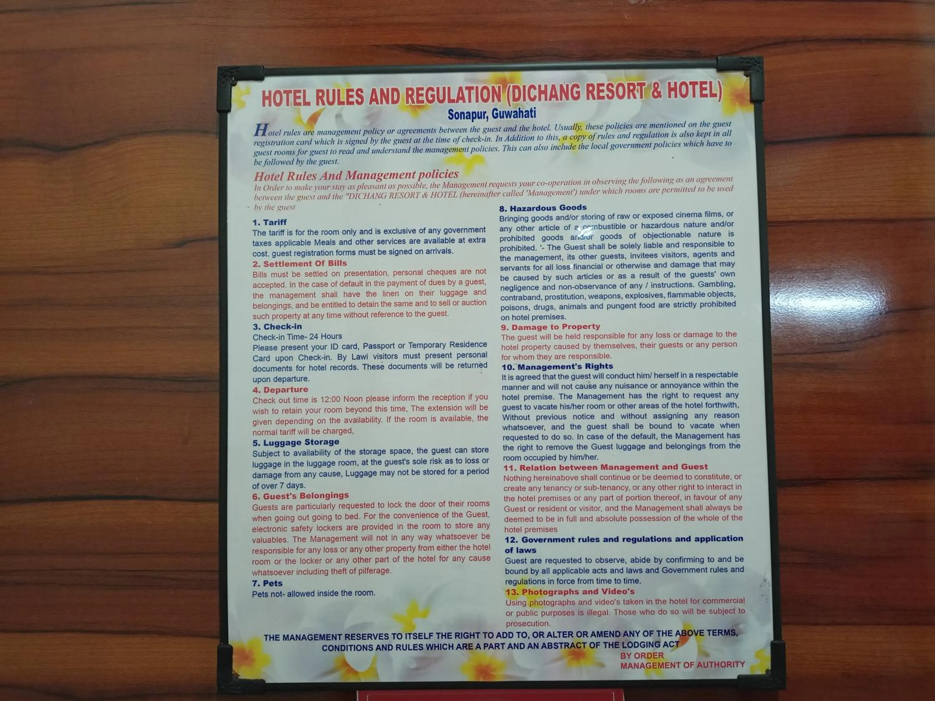 Property building in Dichang Resorts