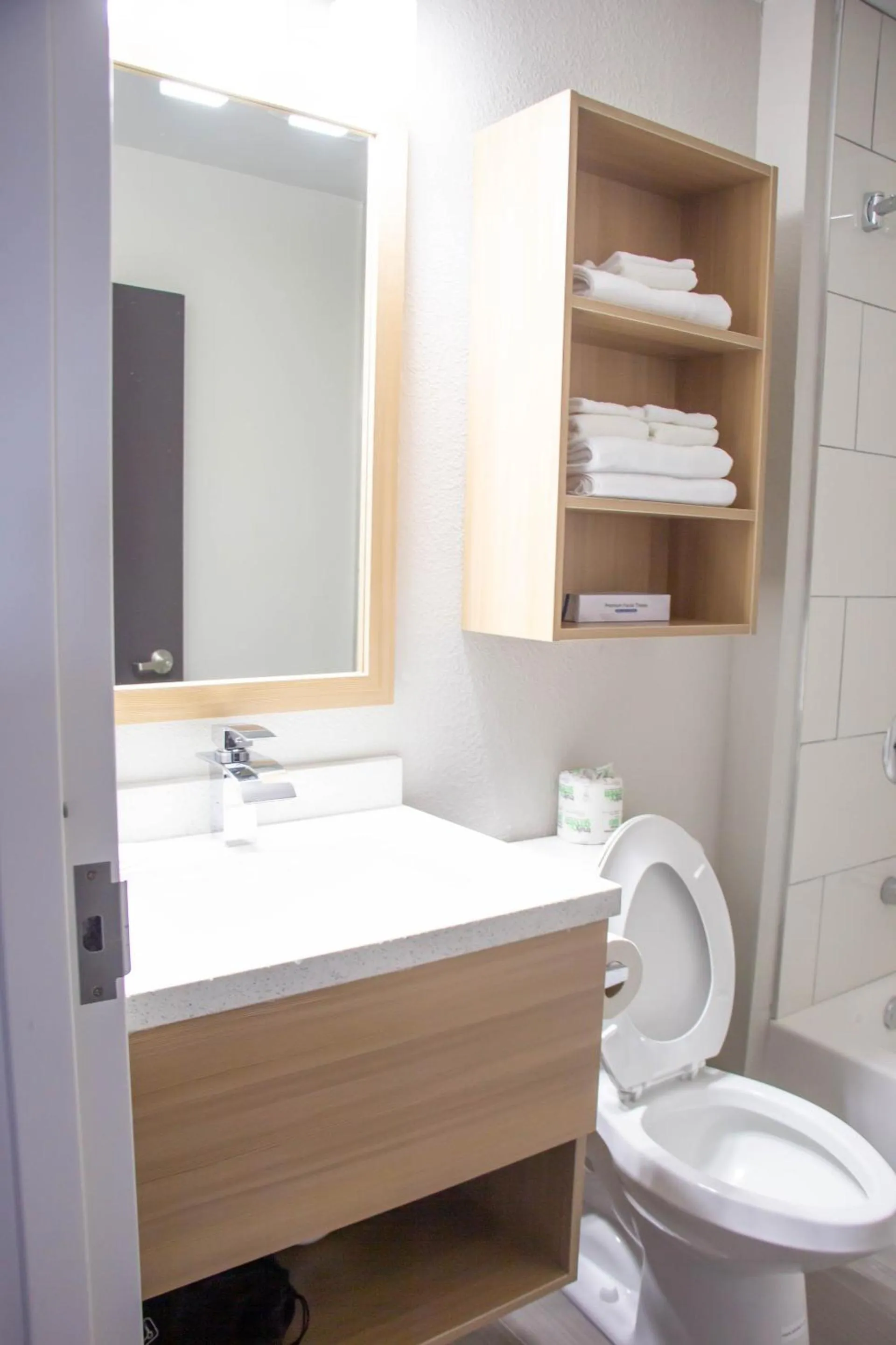 Bathroom in Microtel Inn & Suites by Wyndham Camp Lejeune/Jacksonville