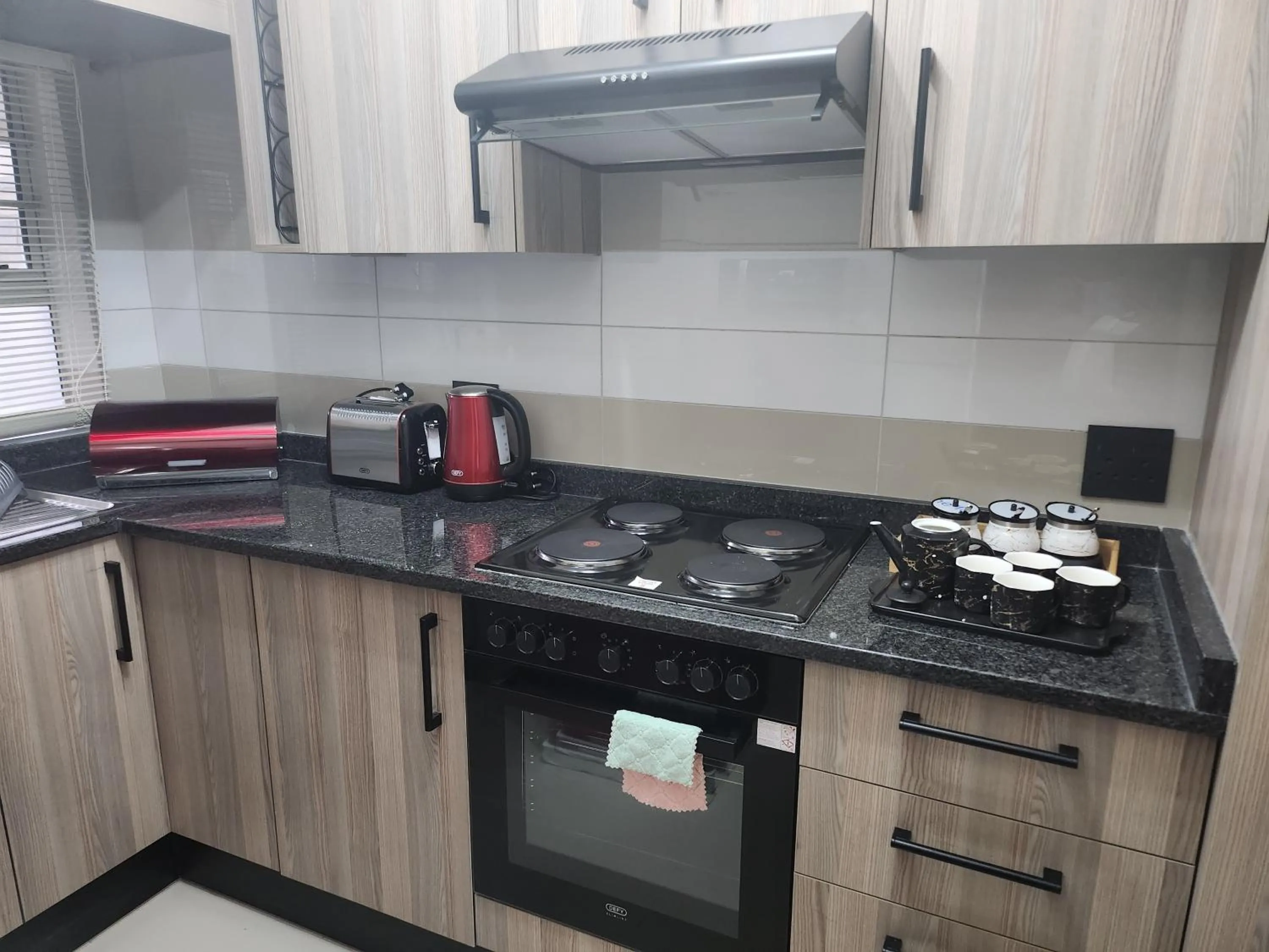 kitchen in A two-bedroom holiday apartment, at the heart of South Beach Durban