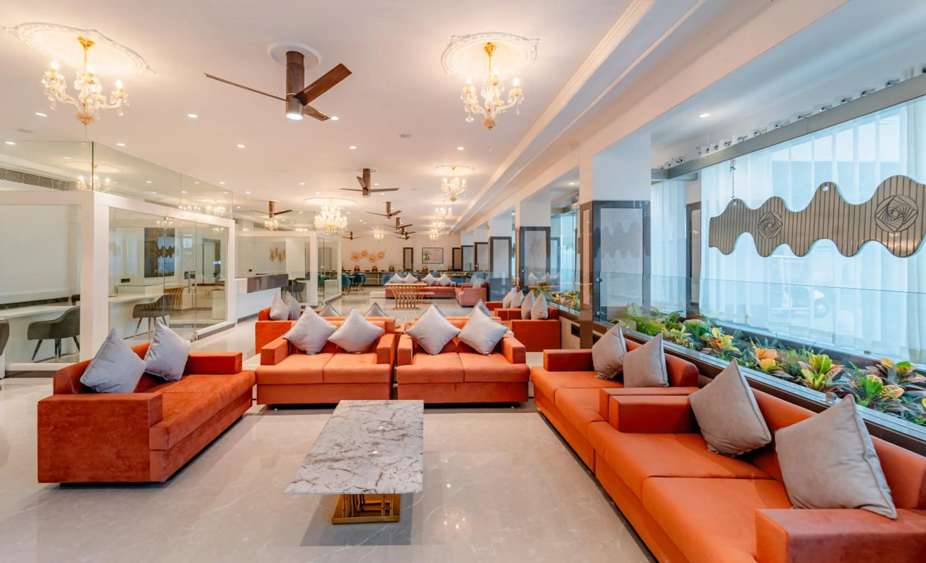 Lobby or reception in Treebo Premium Omni Residency
