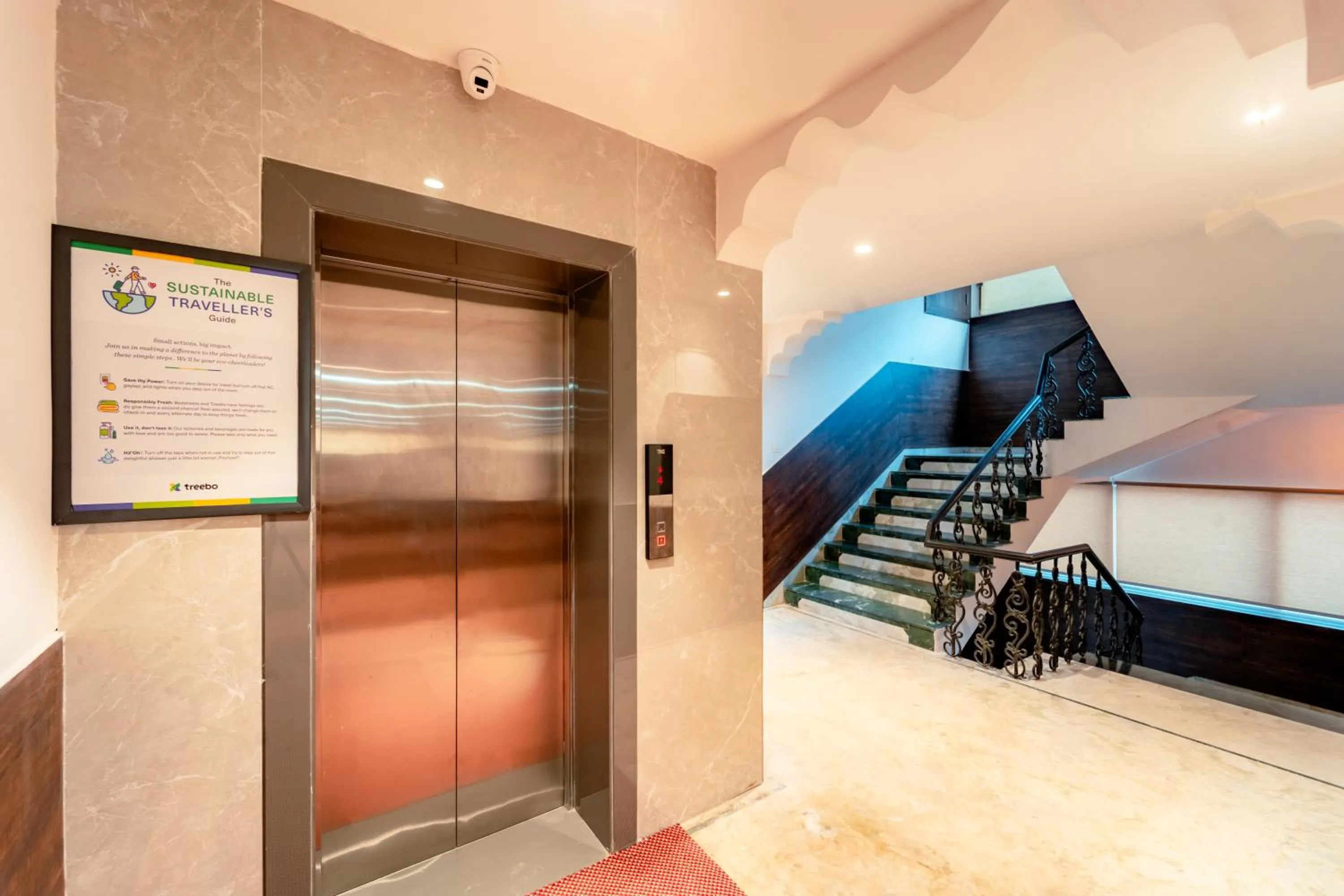elevator in Treebo Premium Omni Residency