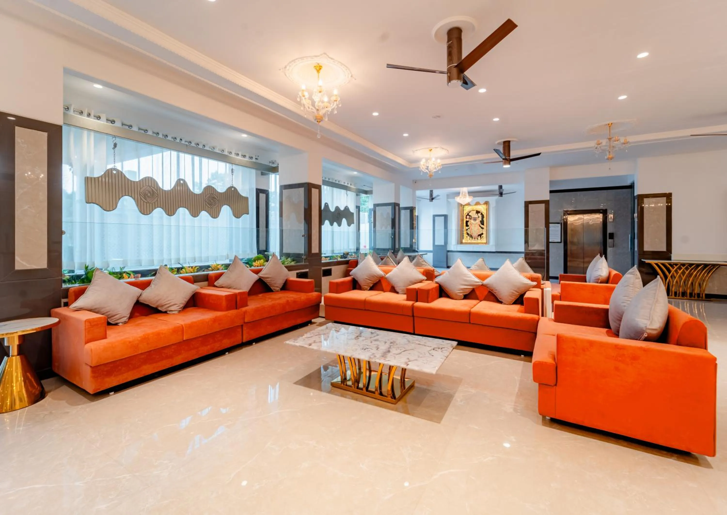Lobby or reception in Treebo Premium Omni Residency