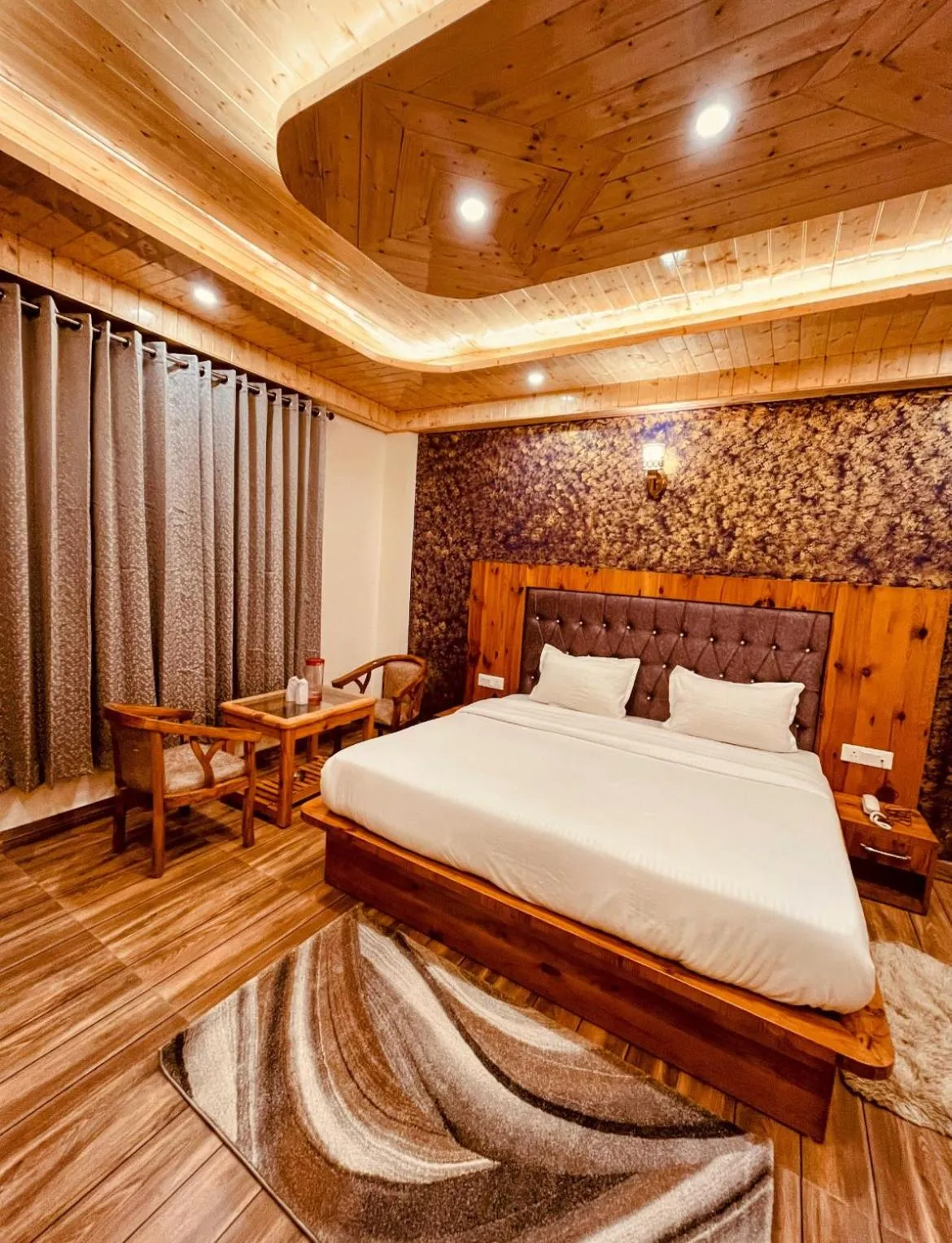 Bed in The Sunset Haven