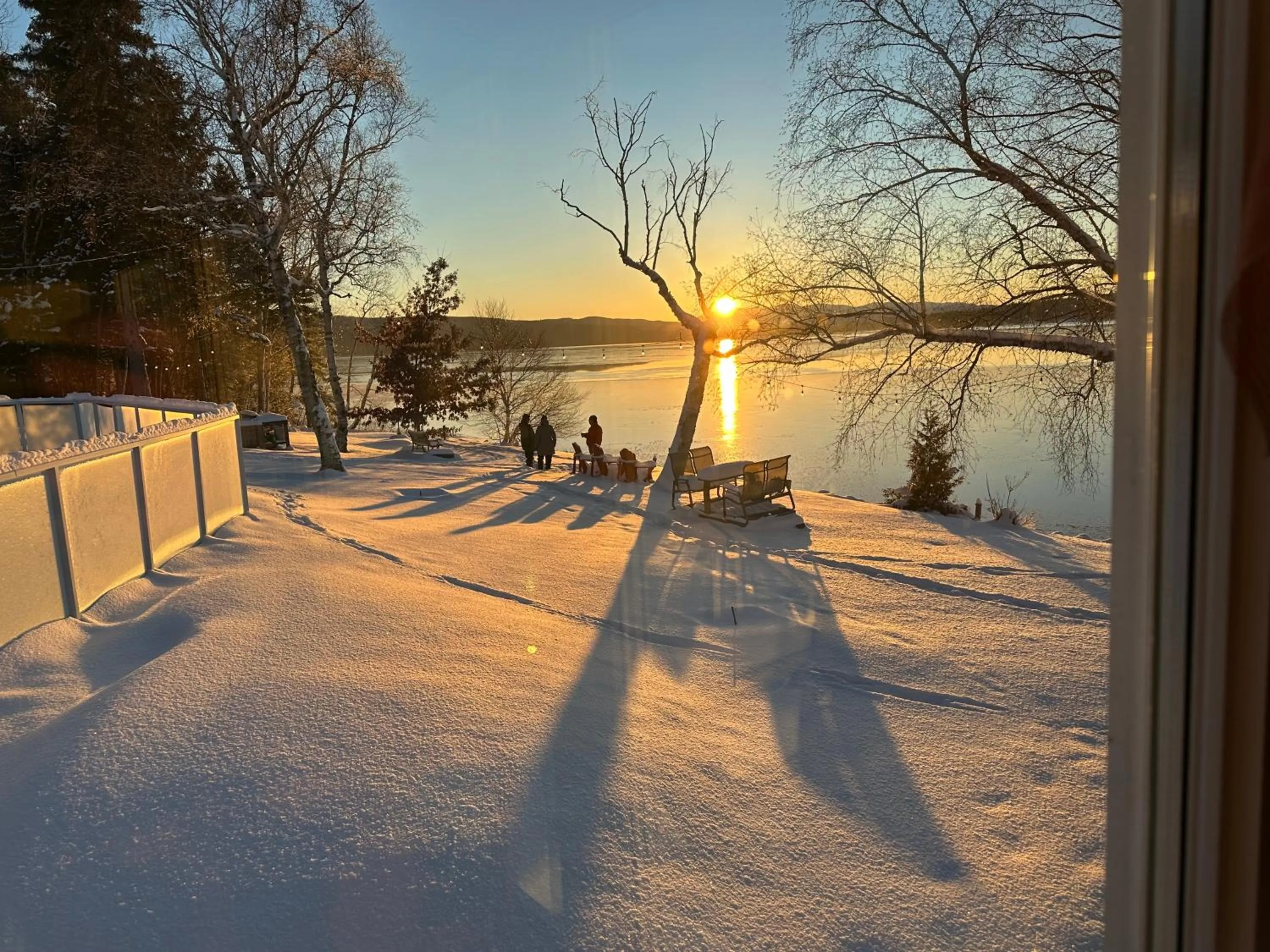 Sunset in Auberge et Chalets sur le Lac