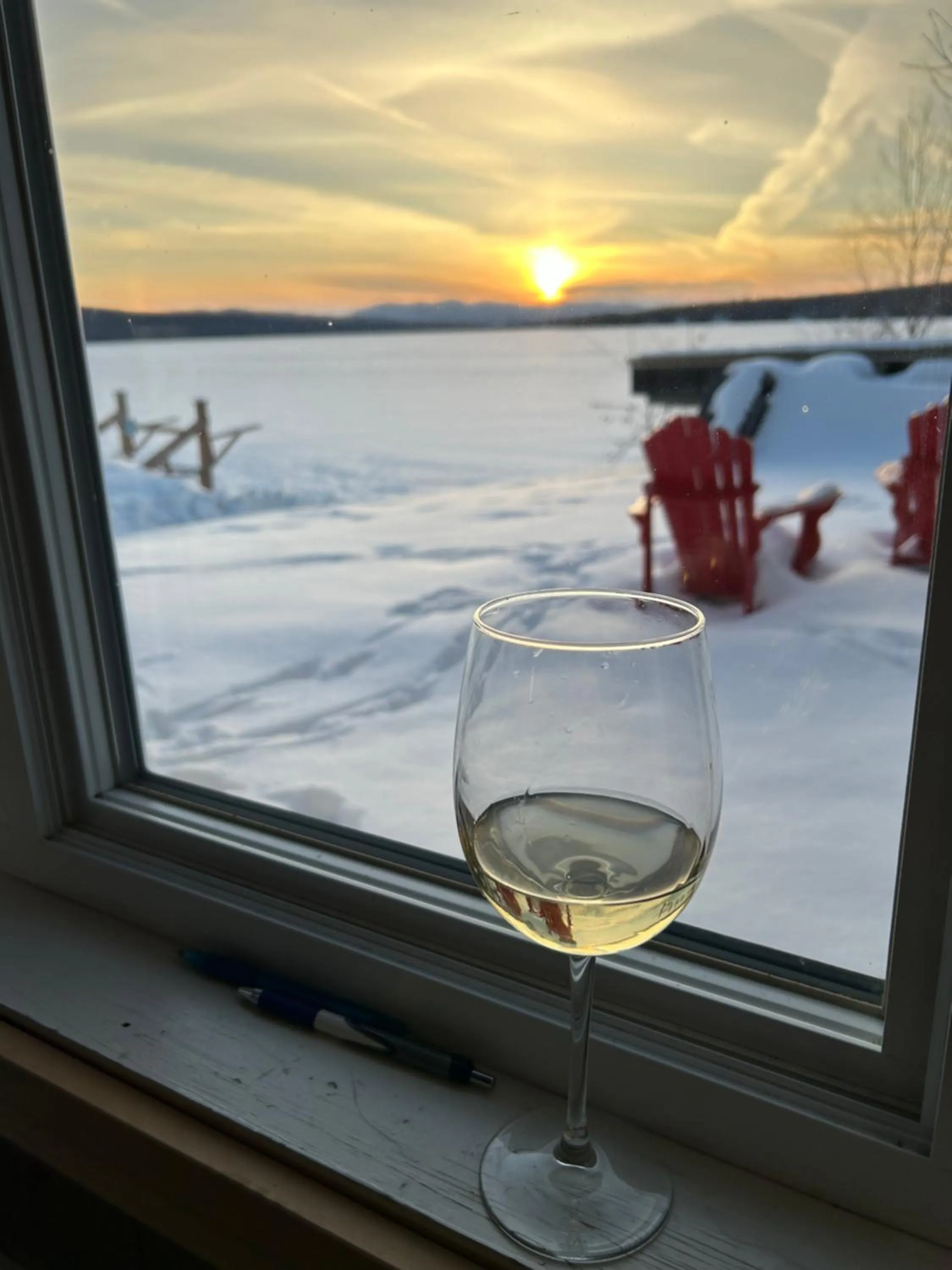 Winter in Auberge et Chalets sur le Lac