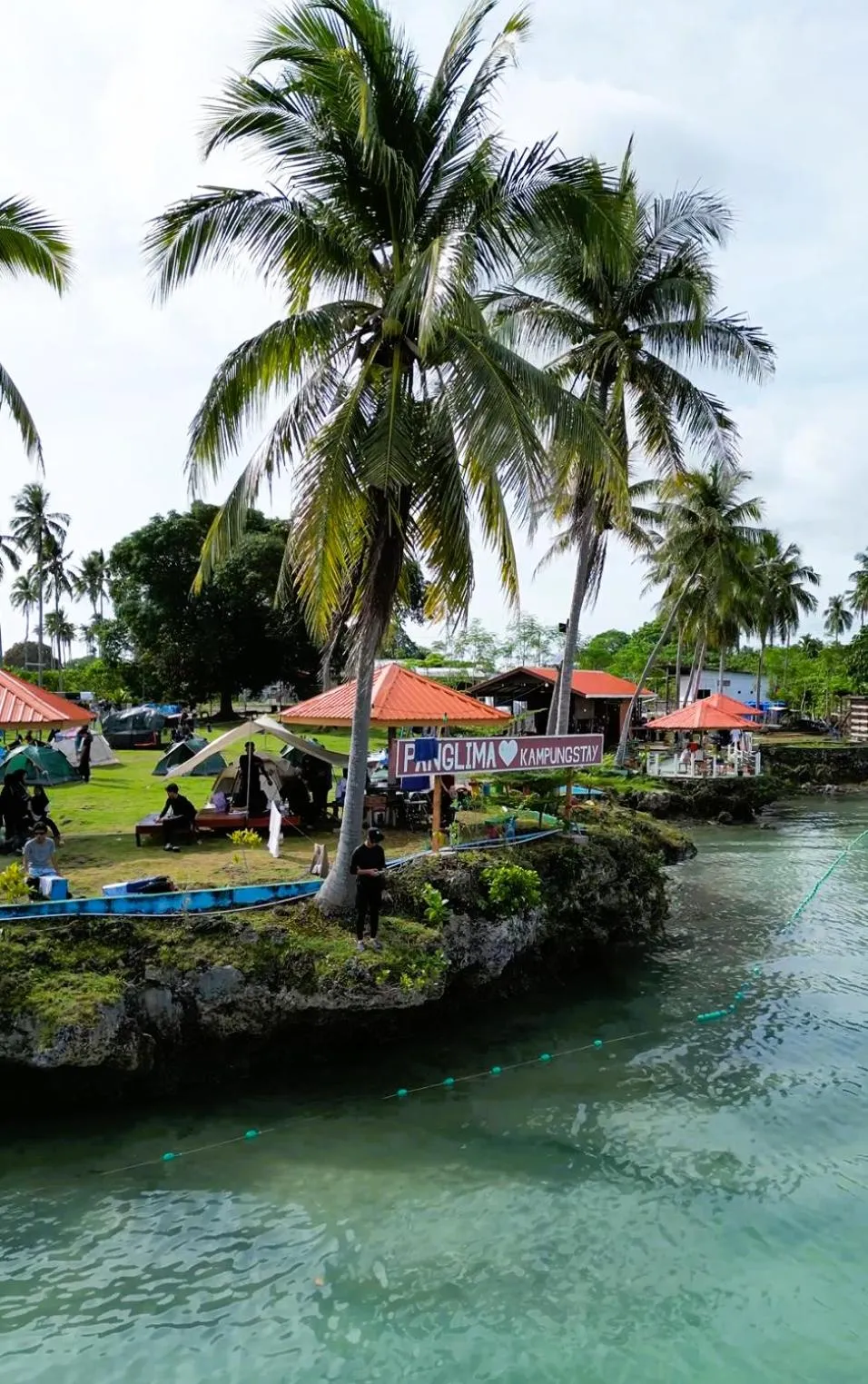 Garden view in Panglima Resort Bum Bum Island, Semporna